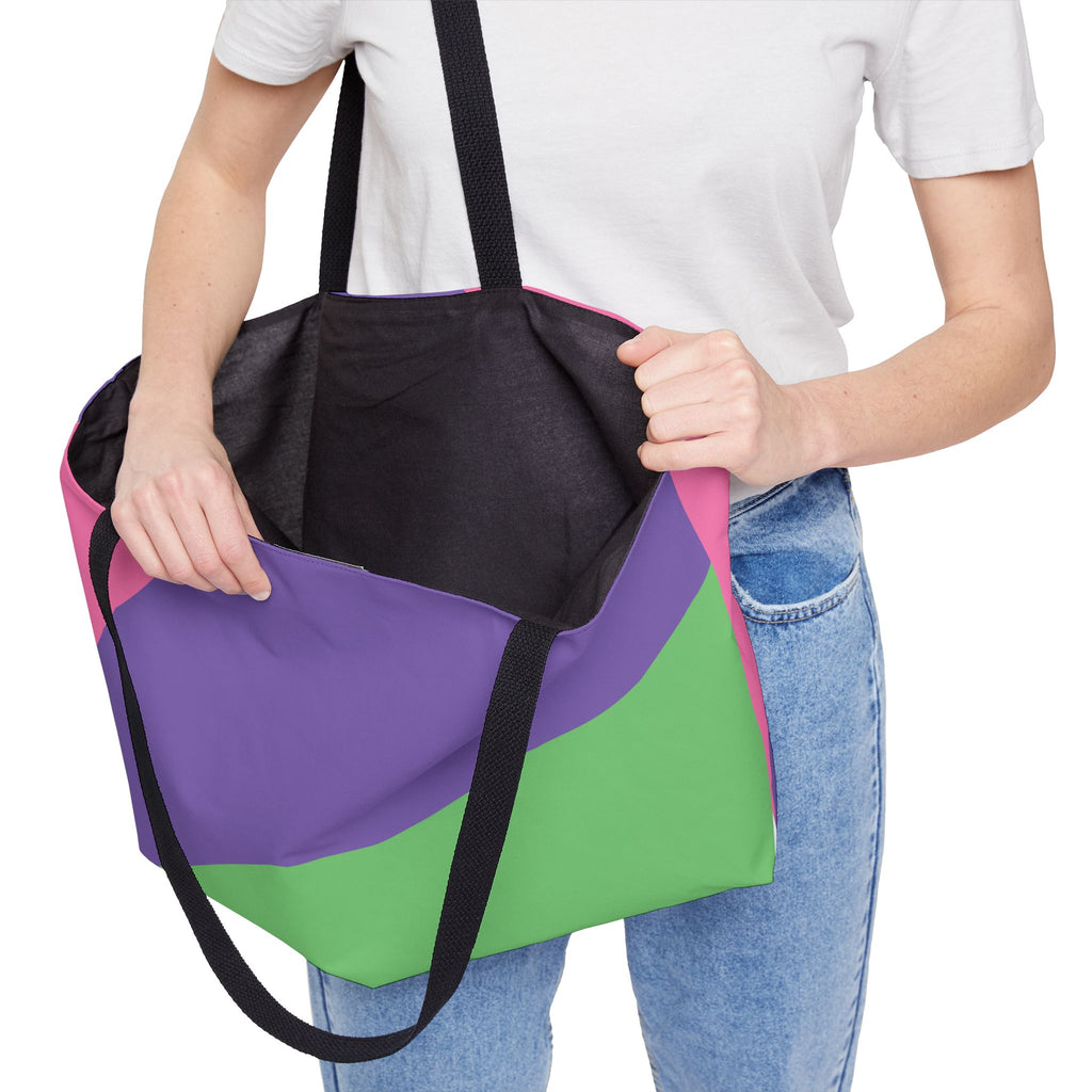 Colorblock Tote Bag