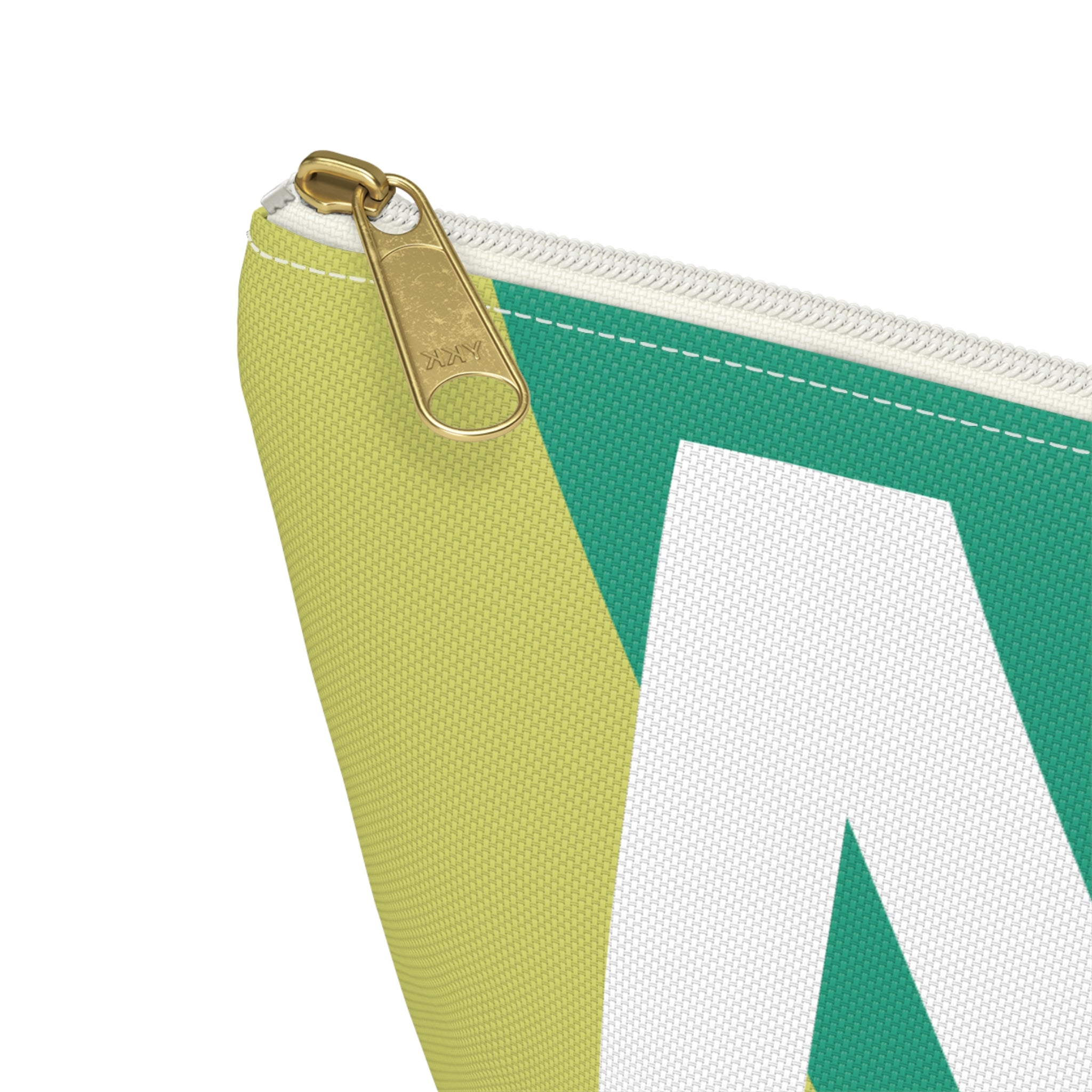 Initials Colorblock Accessory Pouch — Monogram M T-Bottom Cosmetic Bag