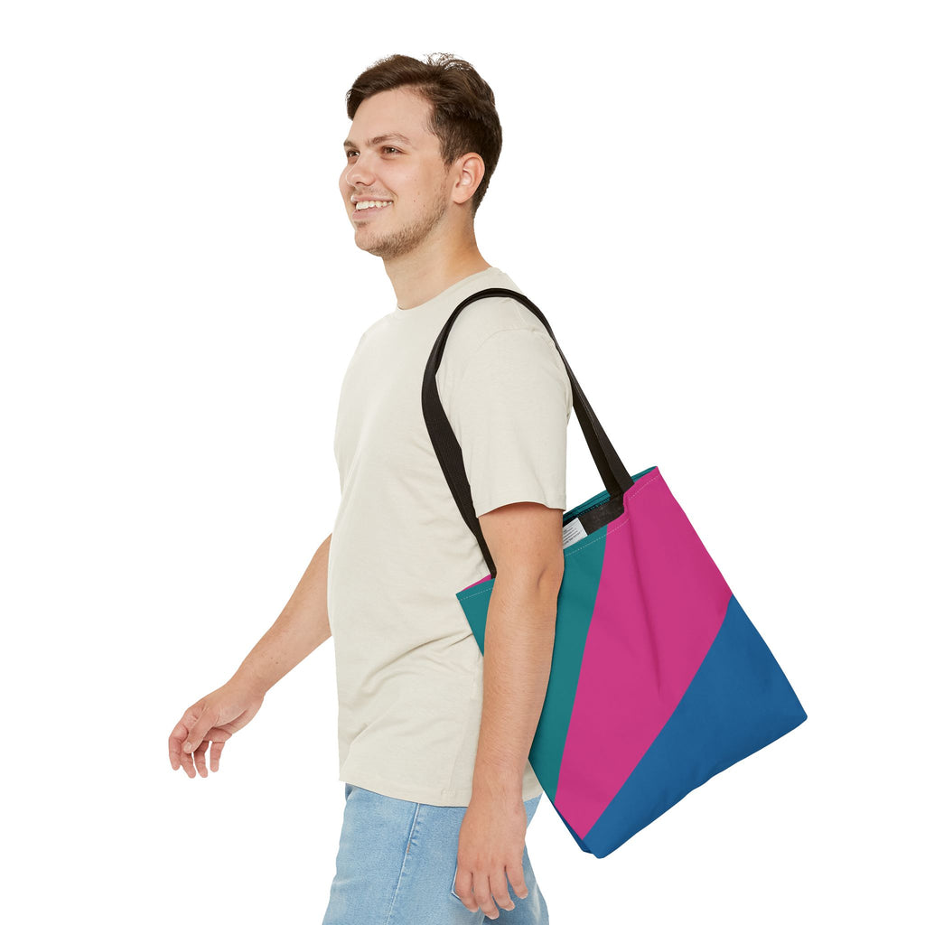 Colorblock Tote Bag