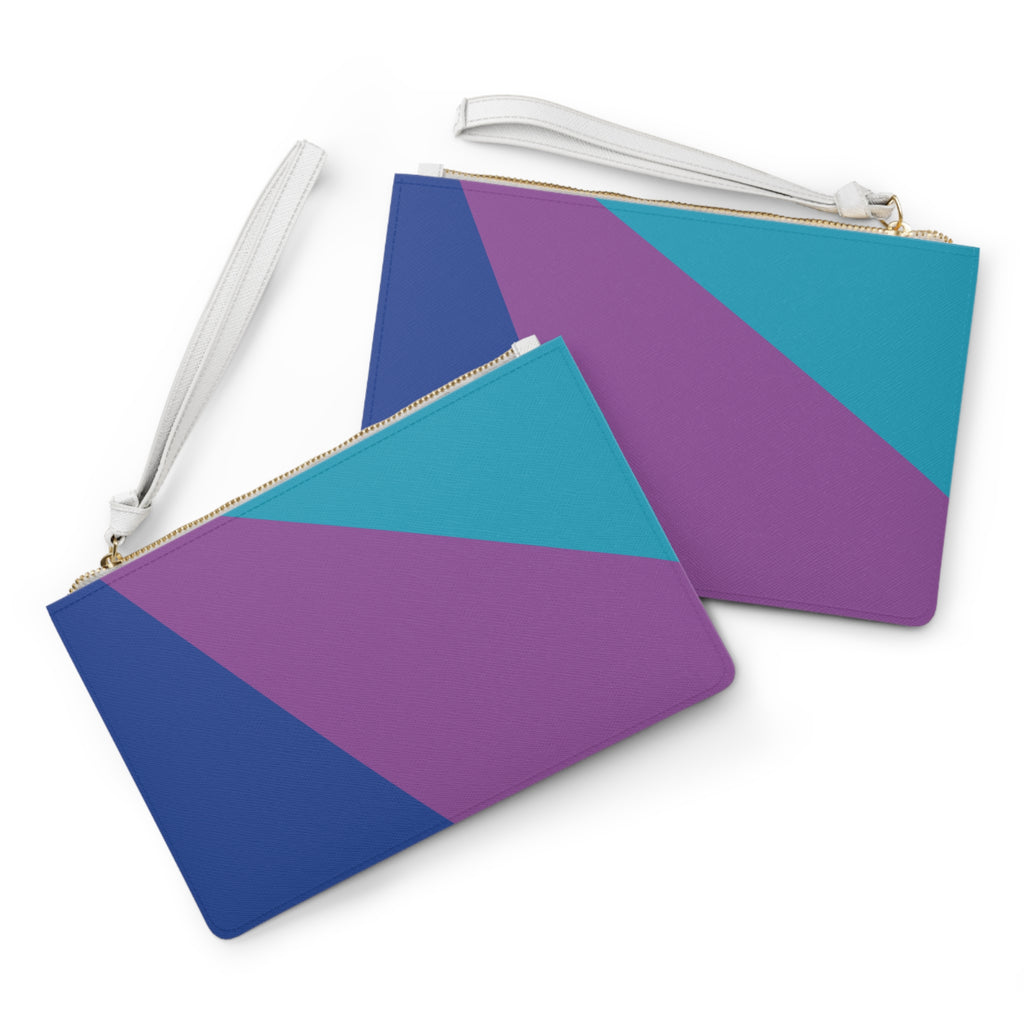 Retro Colorblock Clutch Bag | 80s & 90s Inspired