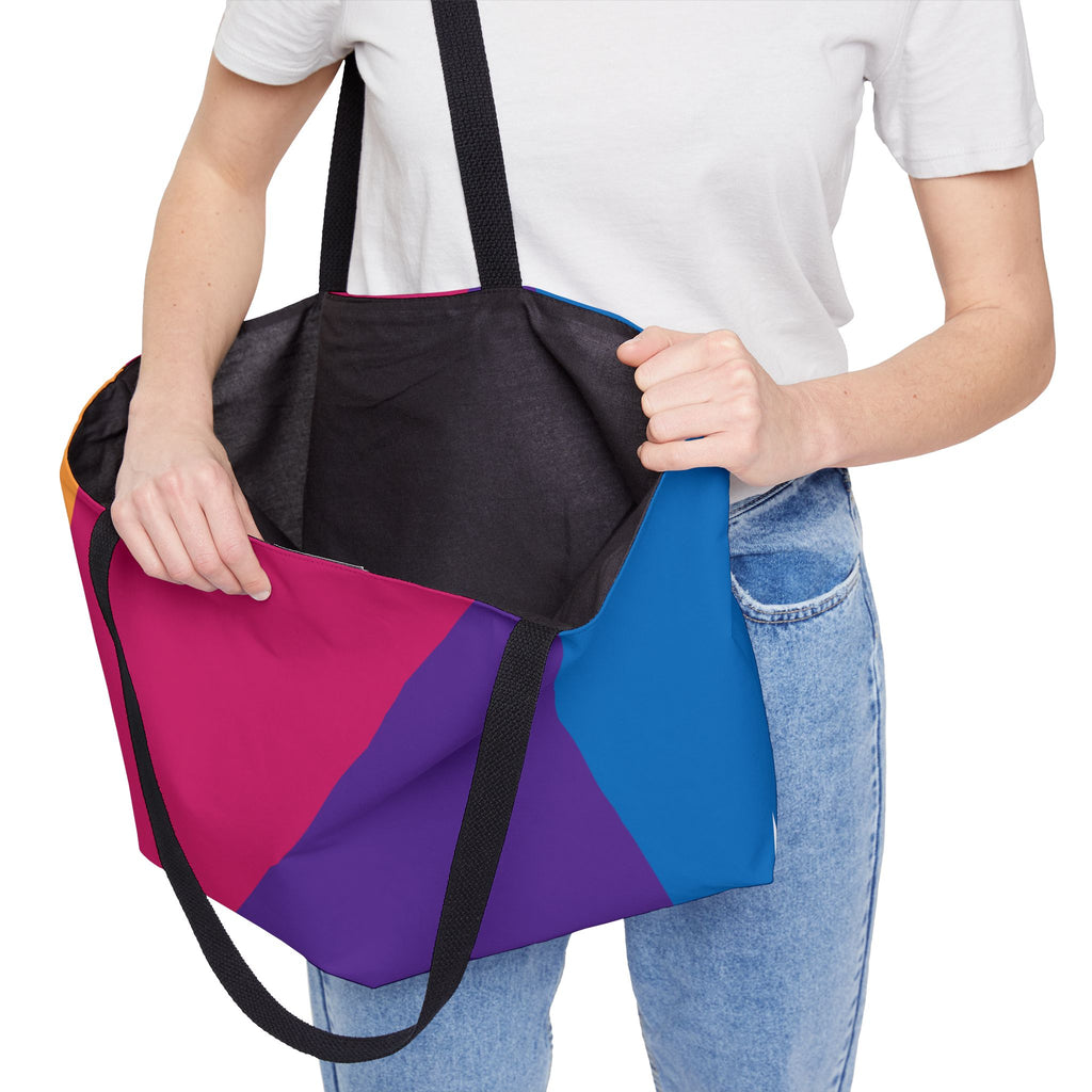Colorblock Tote Bag