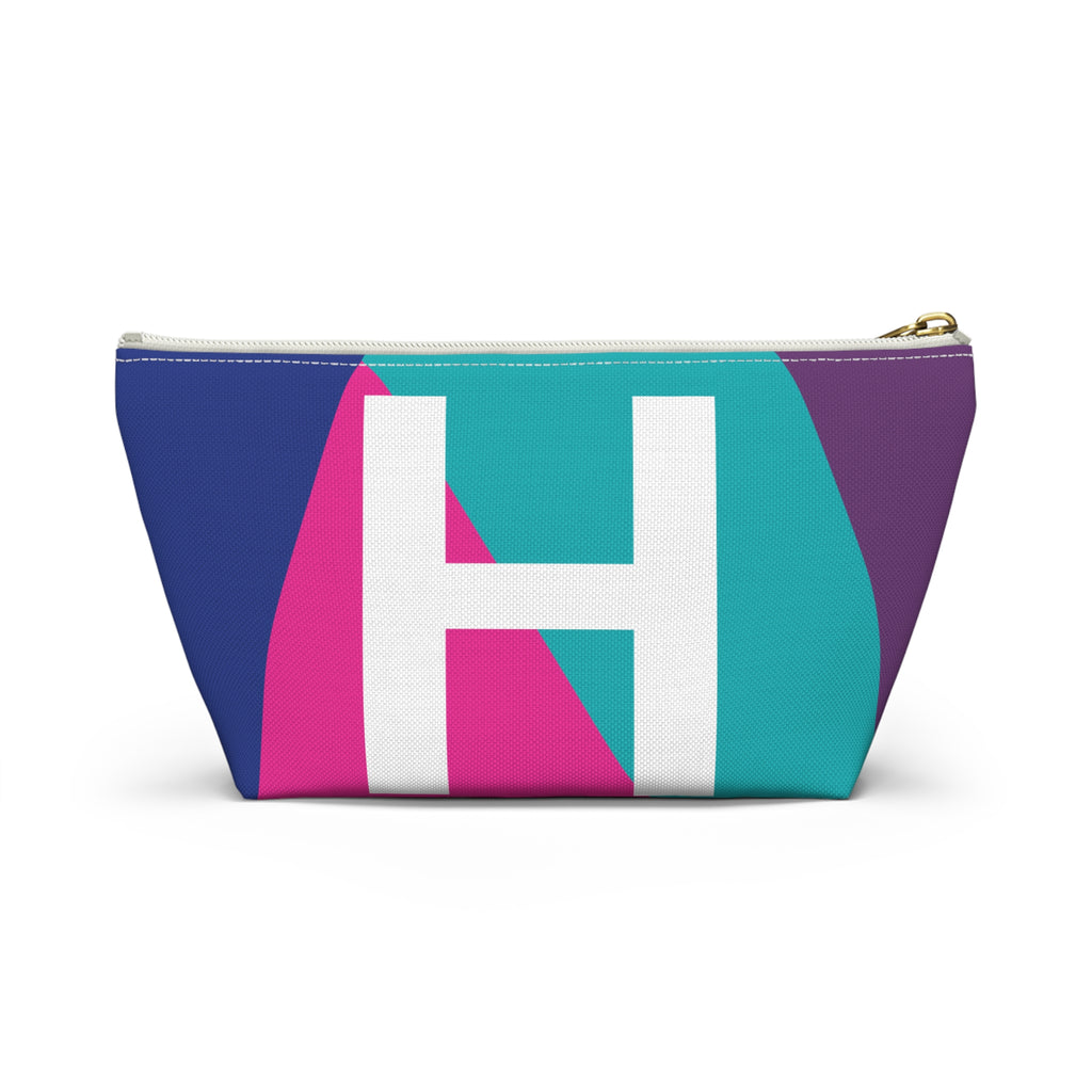 Colorblock Accessory Pouch — Monogram H T-Bottom Cosmetic Bag