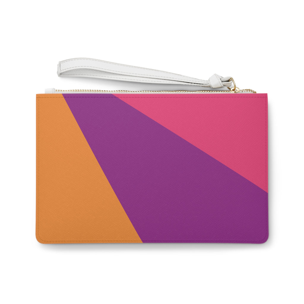 Retro Colorblock Clutch Bag | 80s & 90s Inspired