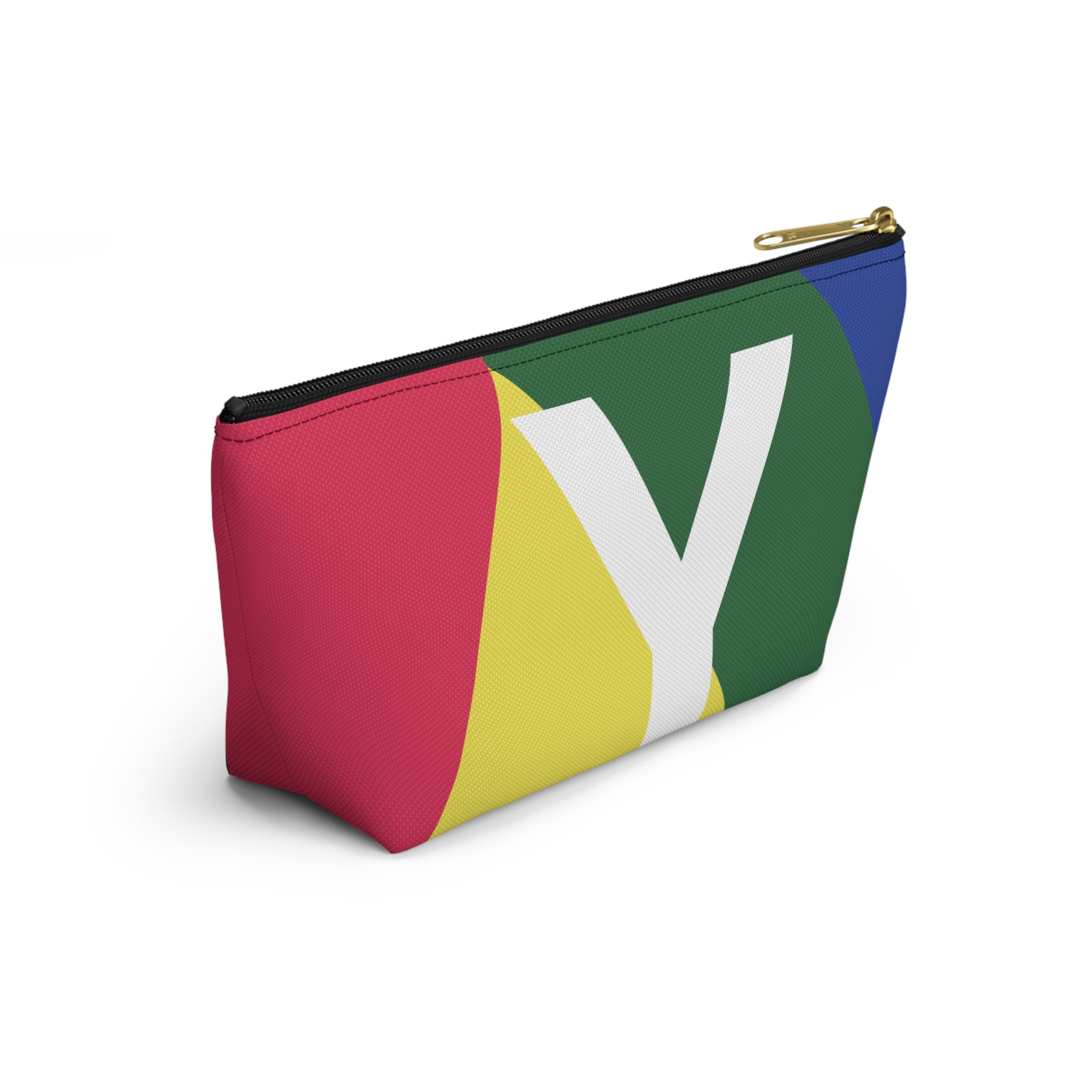 Colorblock Accessory Pouch — Monogram Y T-Bottom Cosmetic Bag