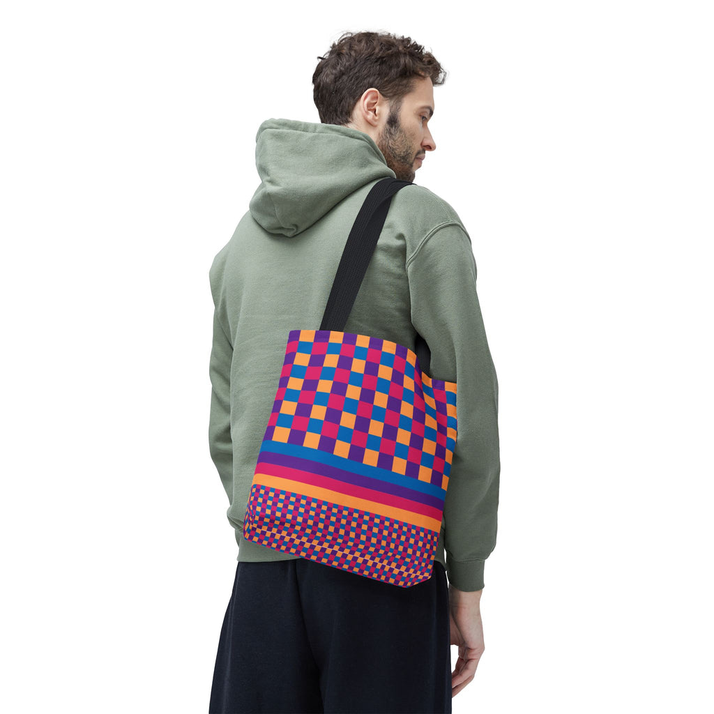 Colorblock Tote Bag