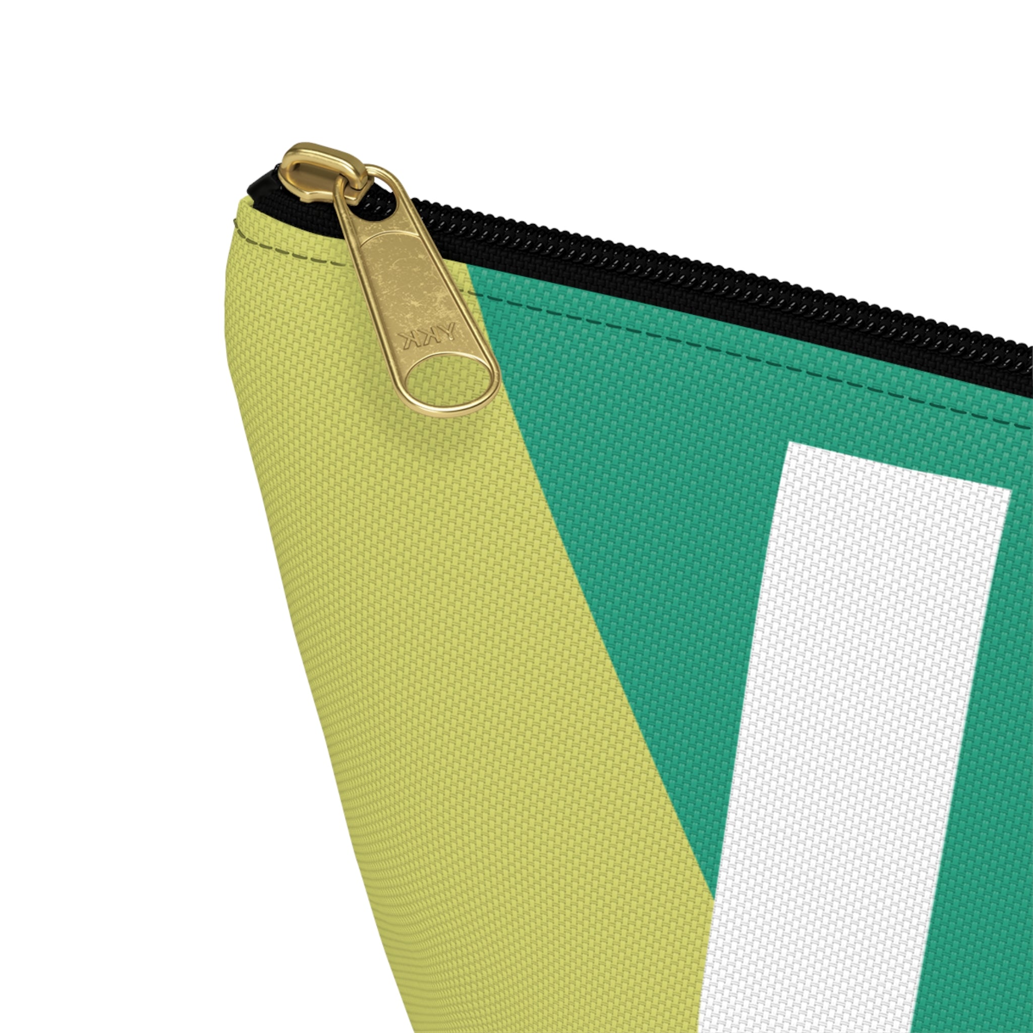 Initials Colorblock Accessory Pouch — Monogram U T-Bottom Cosmetic Bag