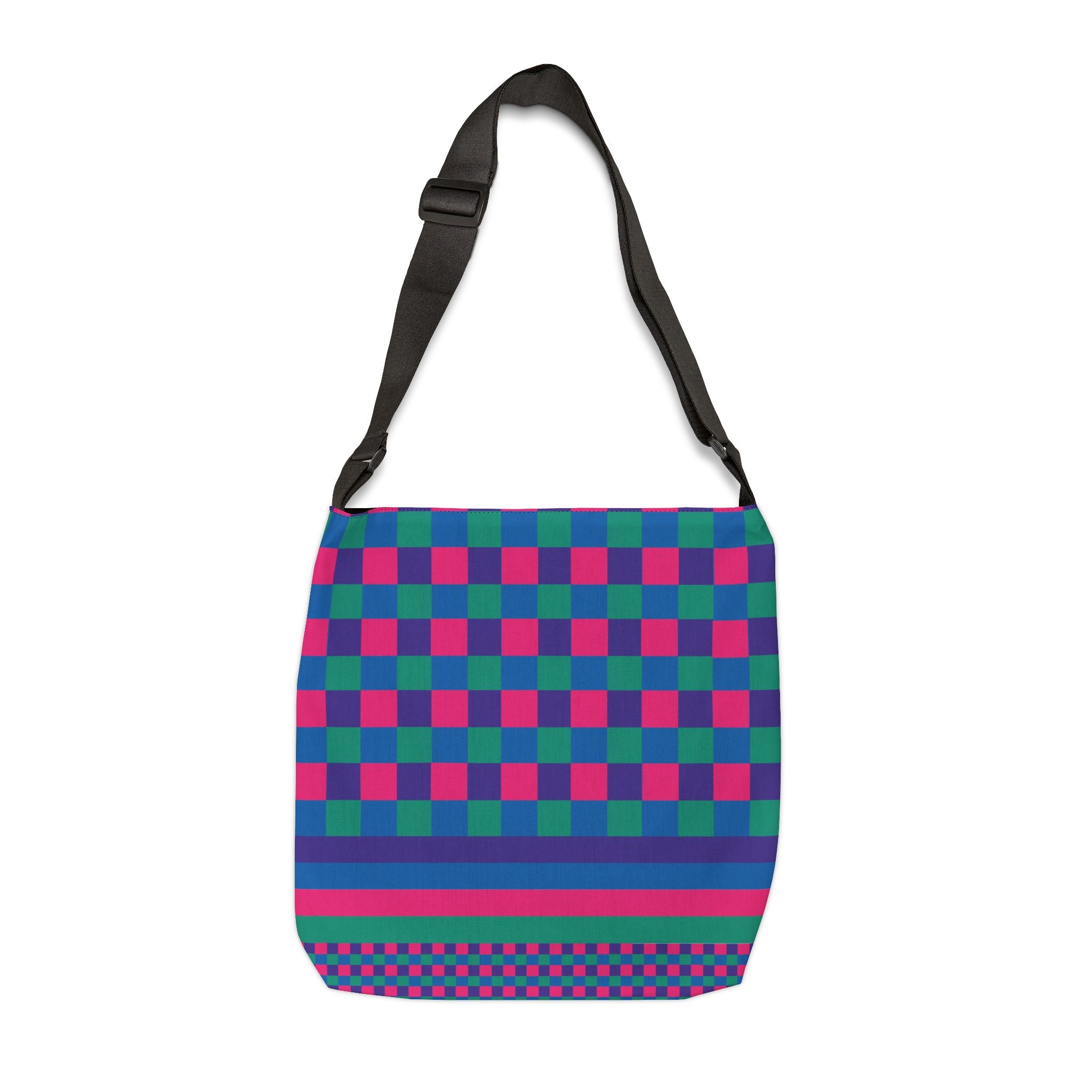 Colorblock Geometric Tote Bag