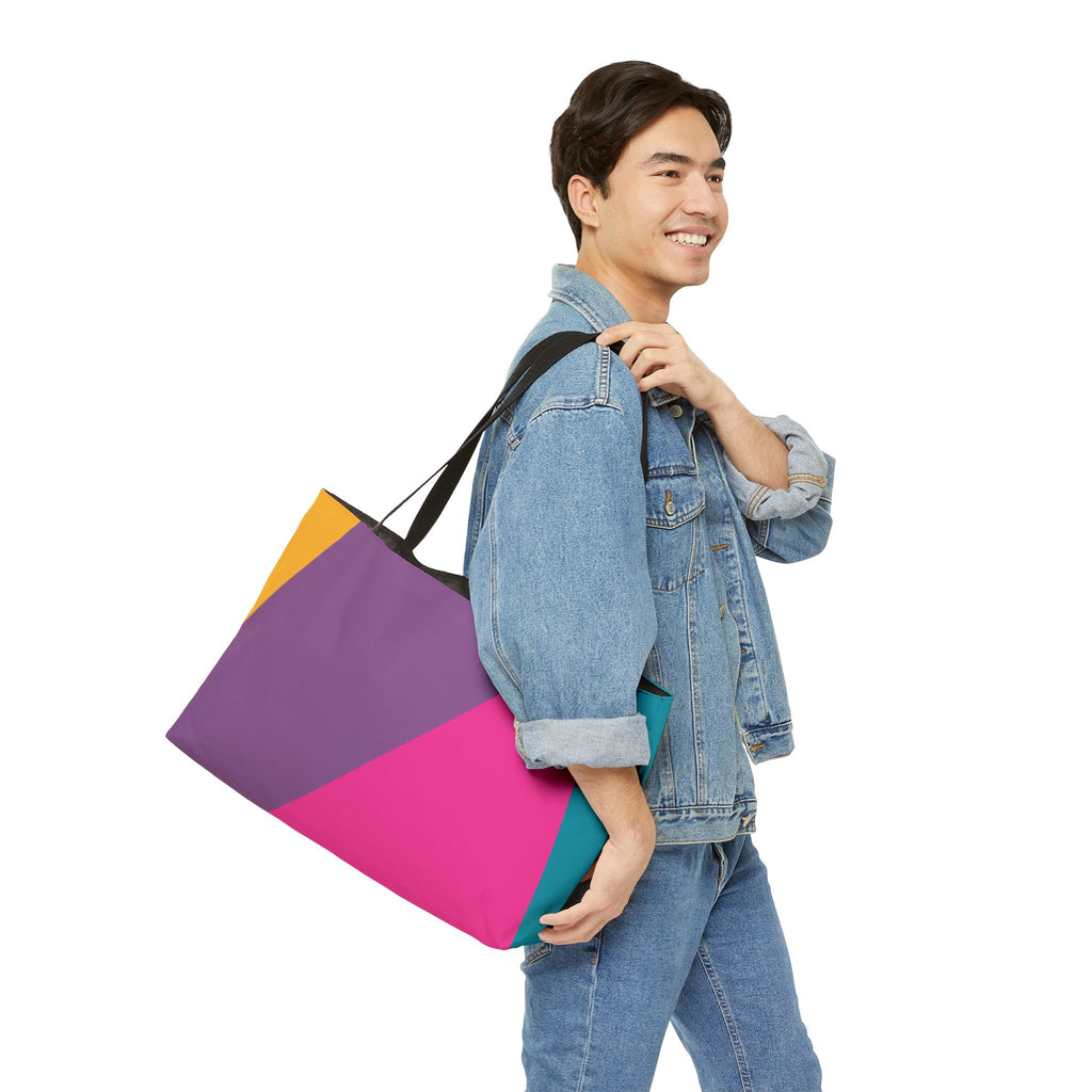 Colorblock Tote Bag