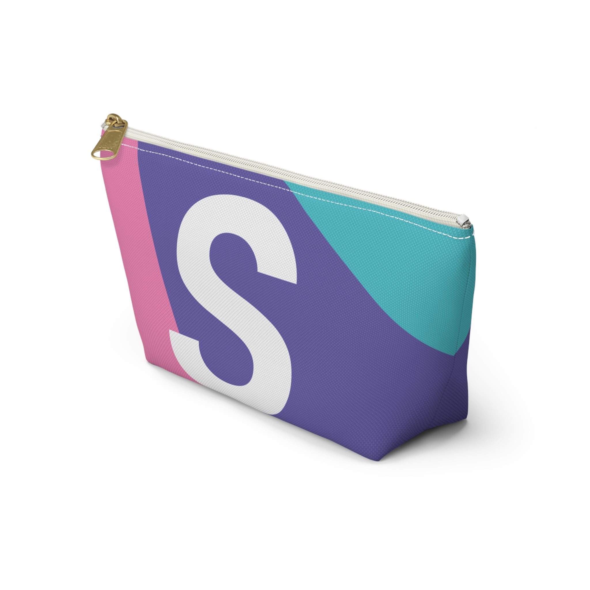 Colorblock Accessory Pouch — Monogram S T-Bottom Cosmetic Bag