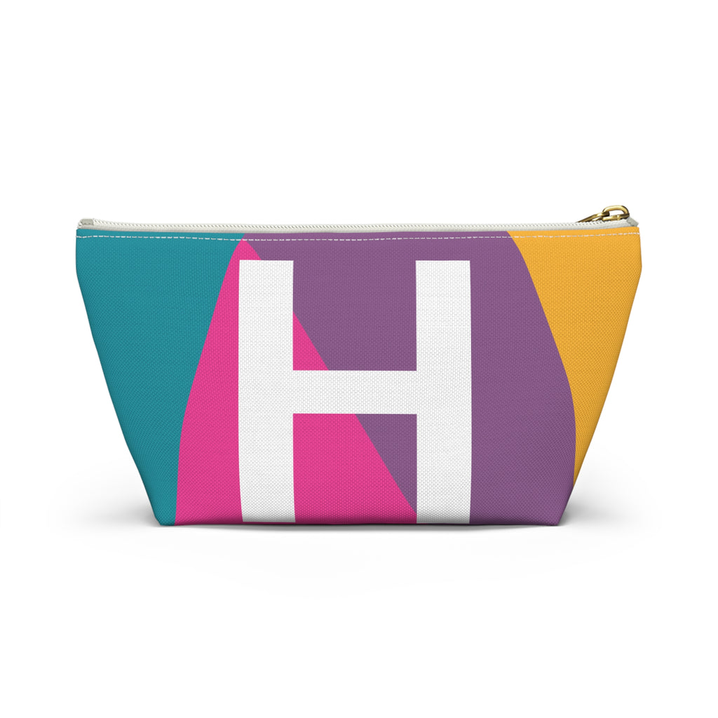 Colorblock Accessory Pouch — Monogram H T-Bottom Cosmetic Bag