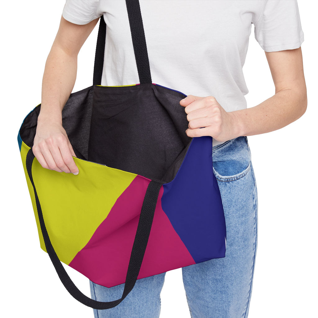 Colorblock Tote Bag