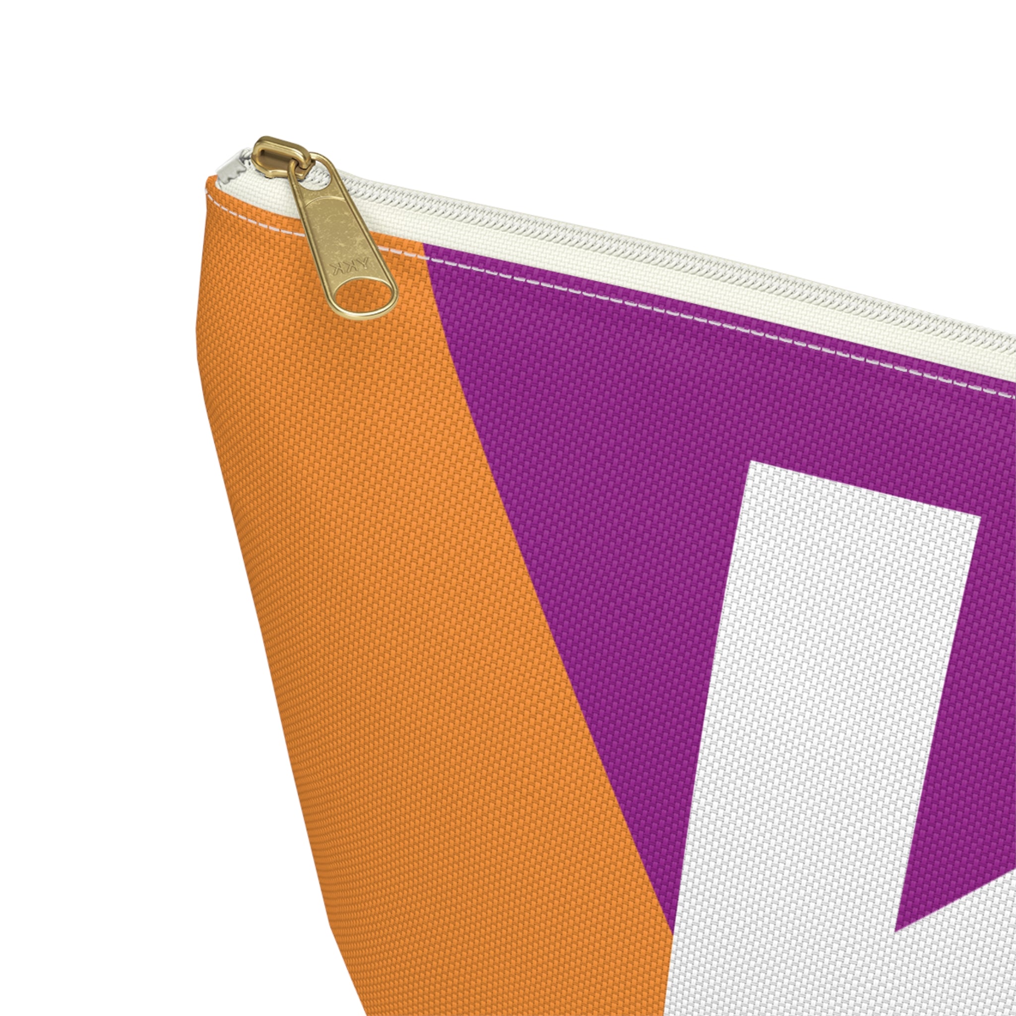 Colorblock Accessory Pouch — Monogram K T-Bottom Cosmetic Bag