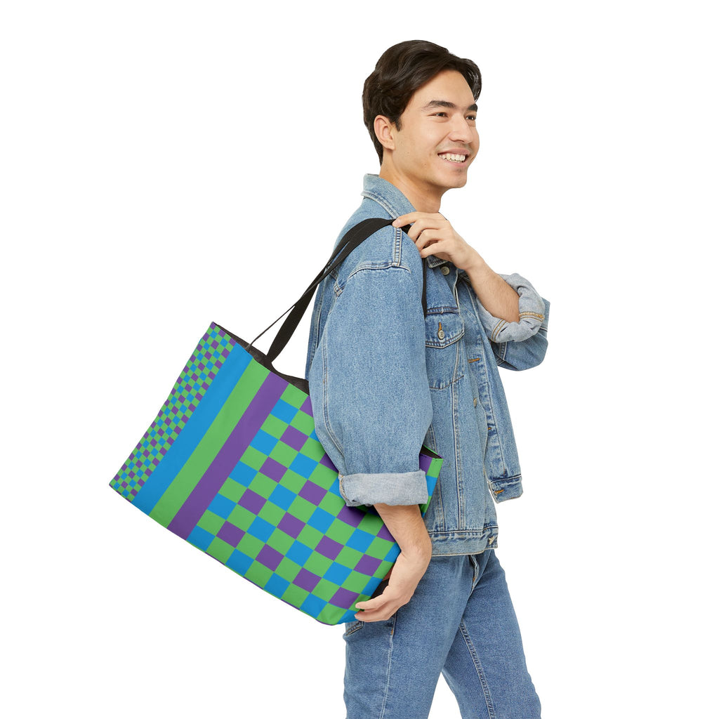 Colorblock Tote Bag