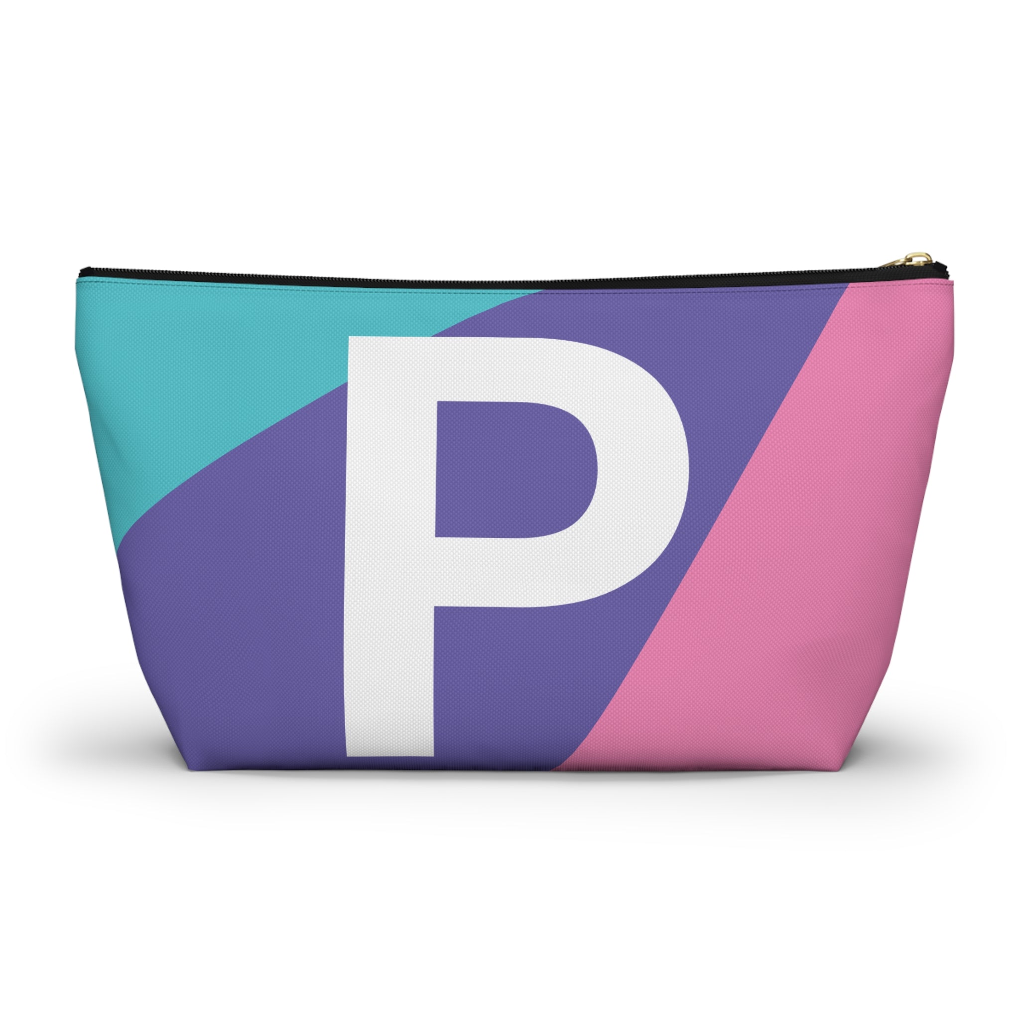 Colorblock Accessory Pouch — Monogram P T-Bottom Cosmetic Bag