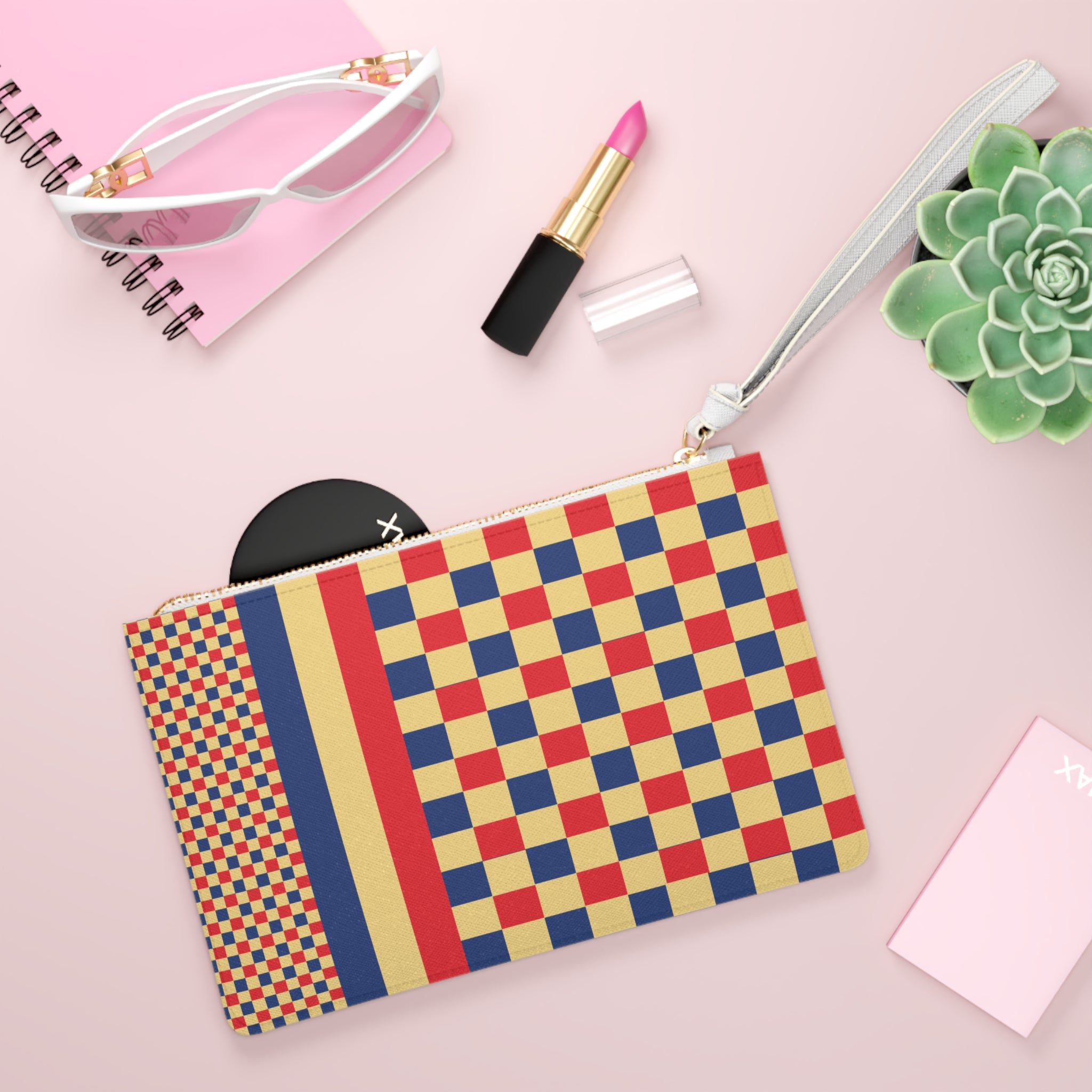 Colorblock Clutch Bag