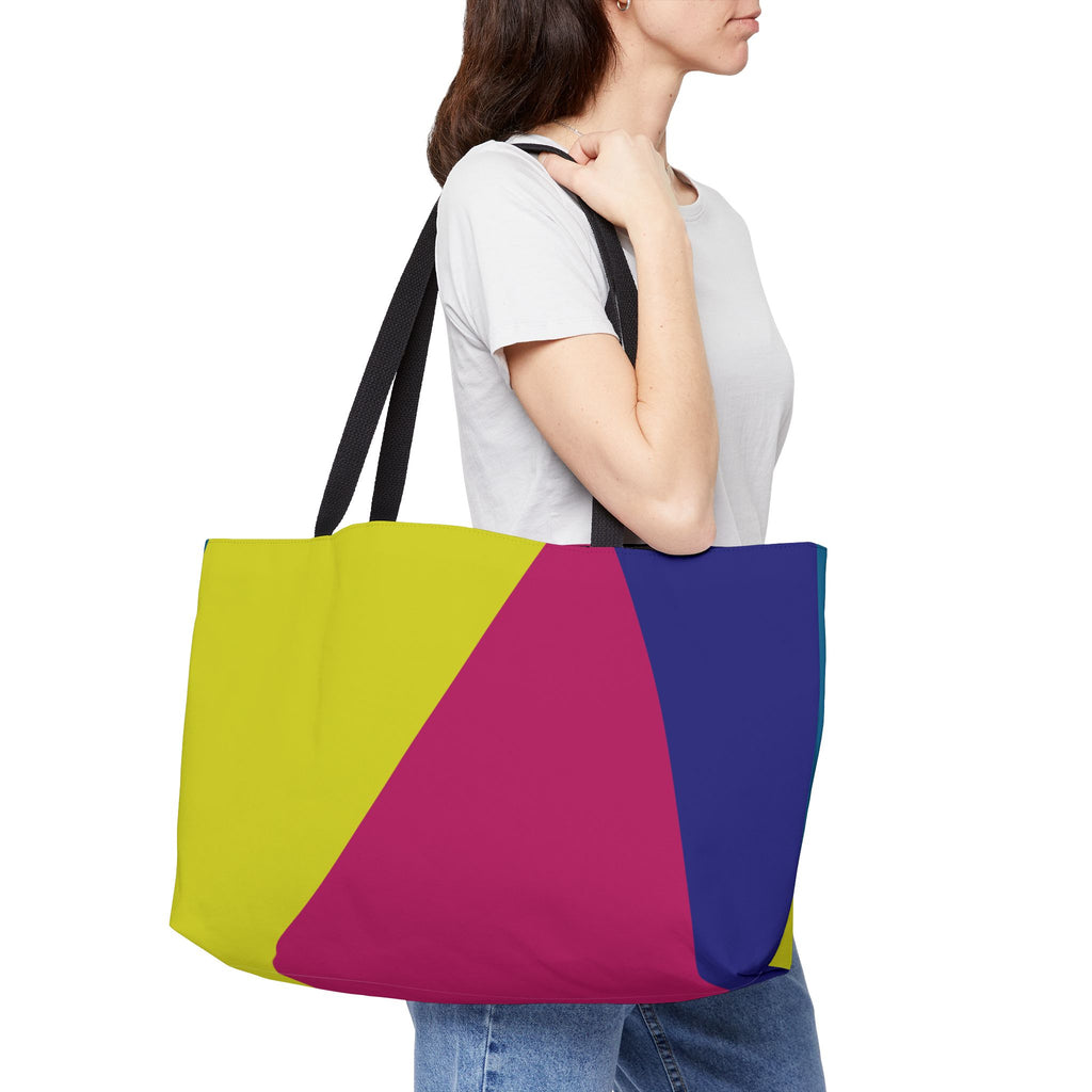 Colorblock Tote Bag