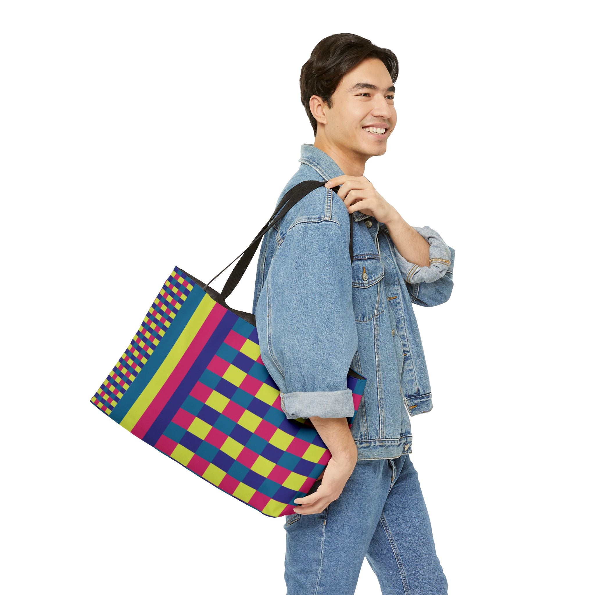 Colorblock Tote Bag