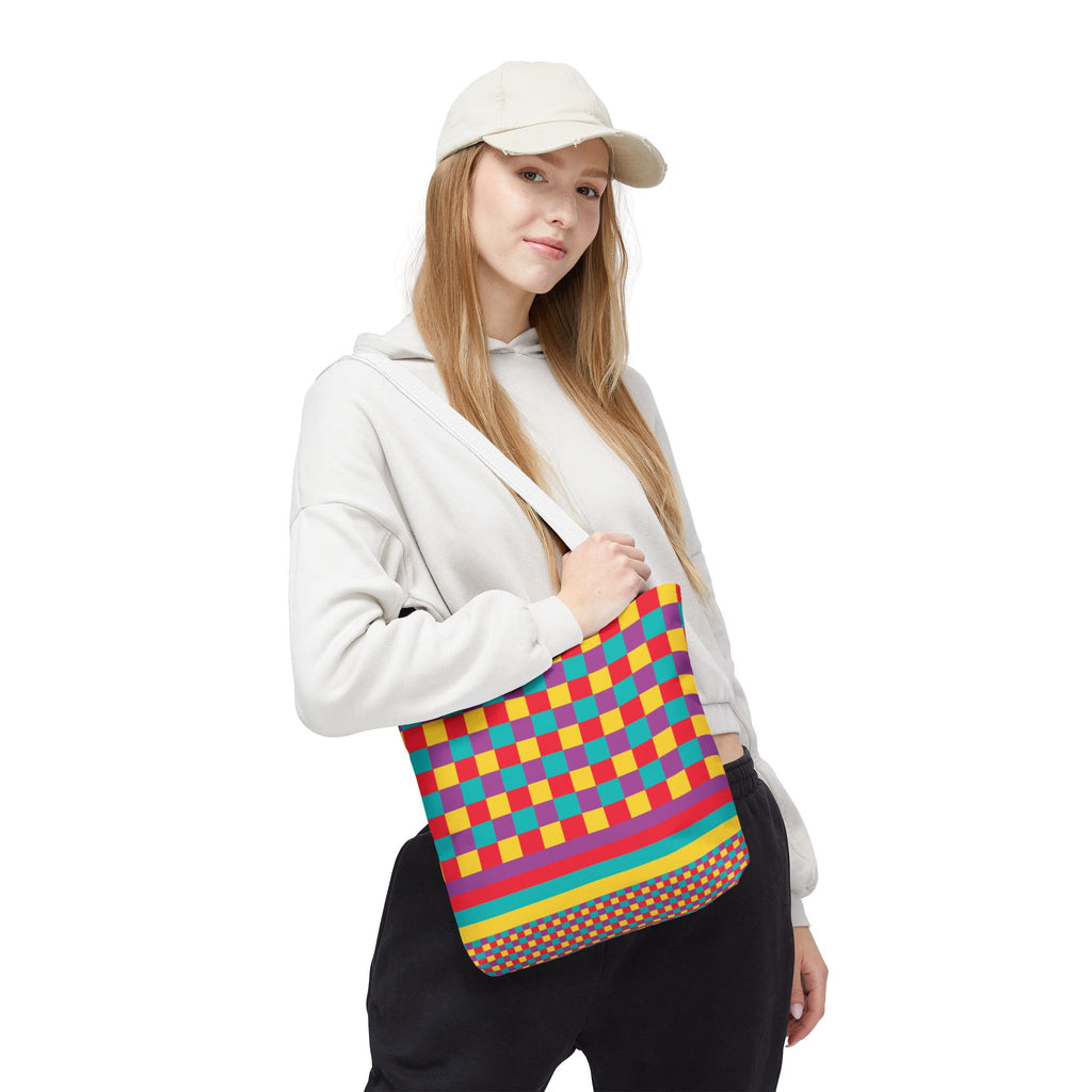 Colorblock Tote Bag