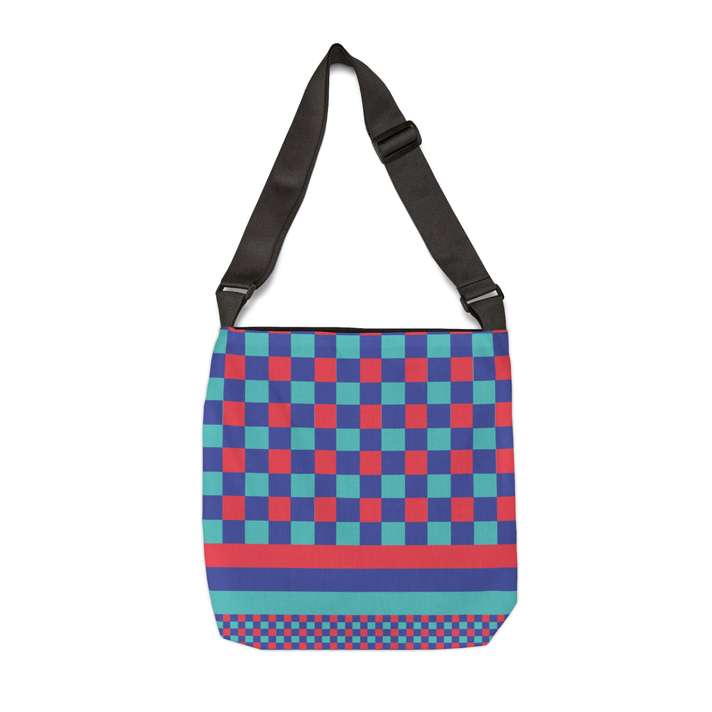 Colorblock Geometric Tote Bag