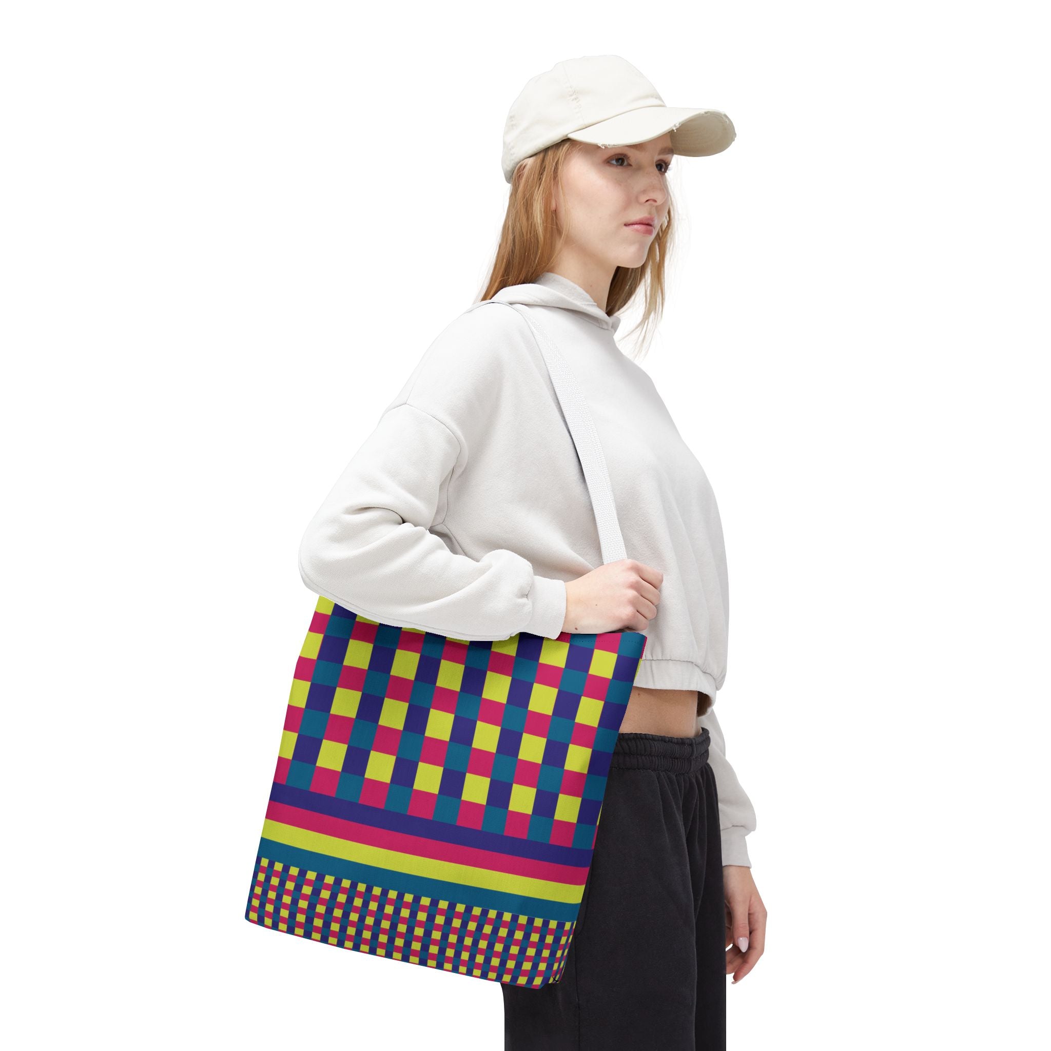 Colorblock Tote Bag