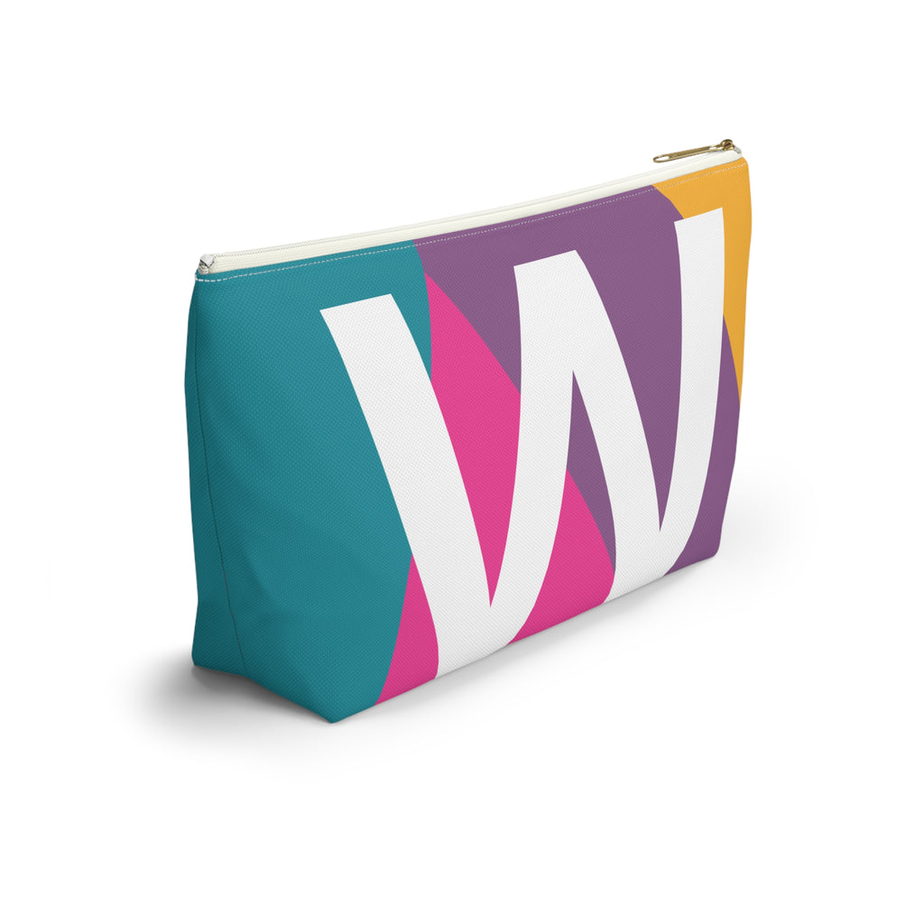 Colorblock Accessory Pouch — Monogram W T-Bottom Cosmetic Bag