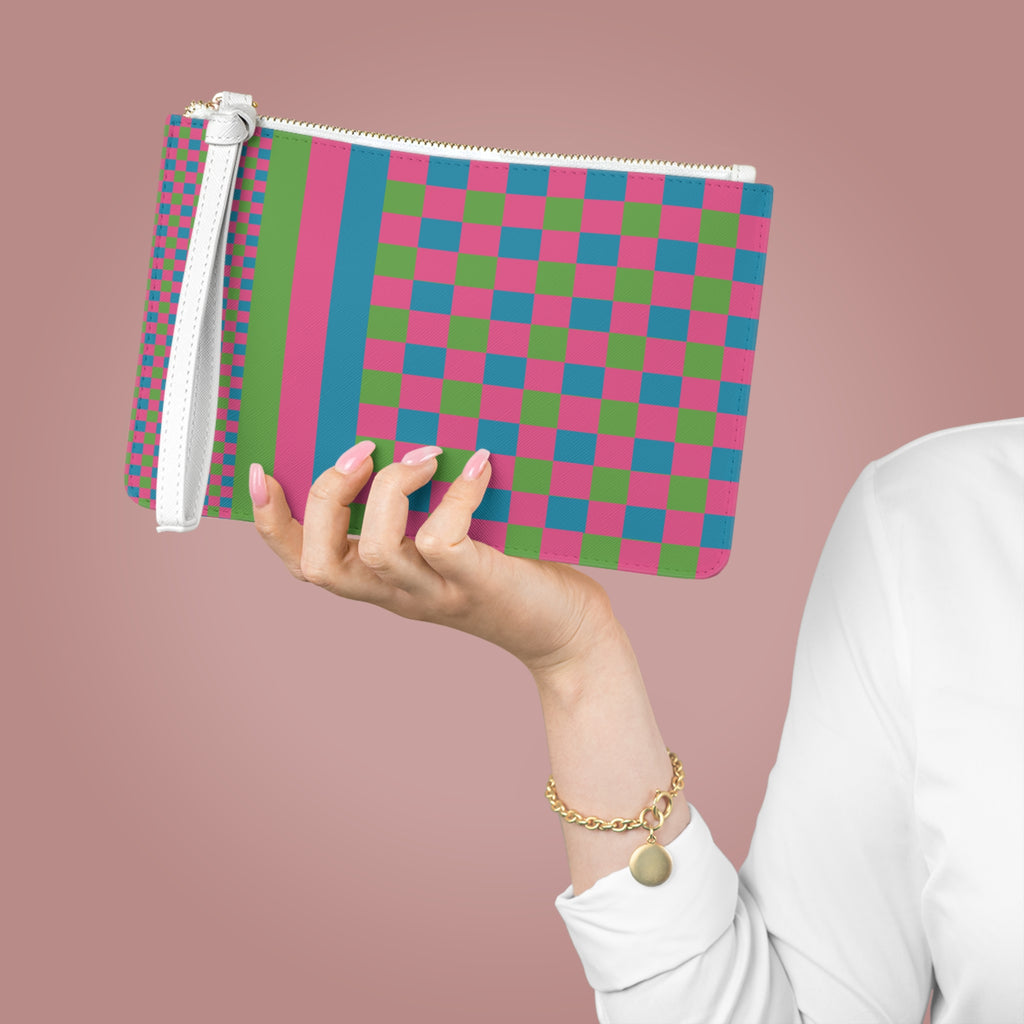 Colorblock Clutch Bag