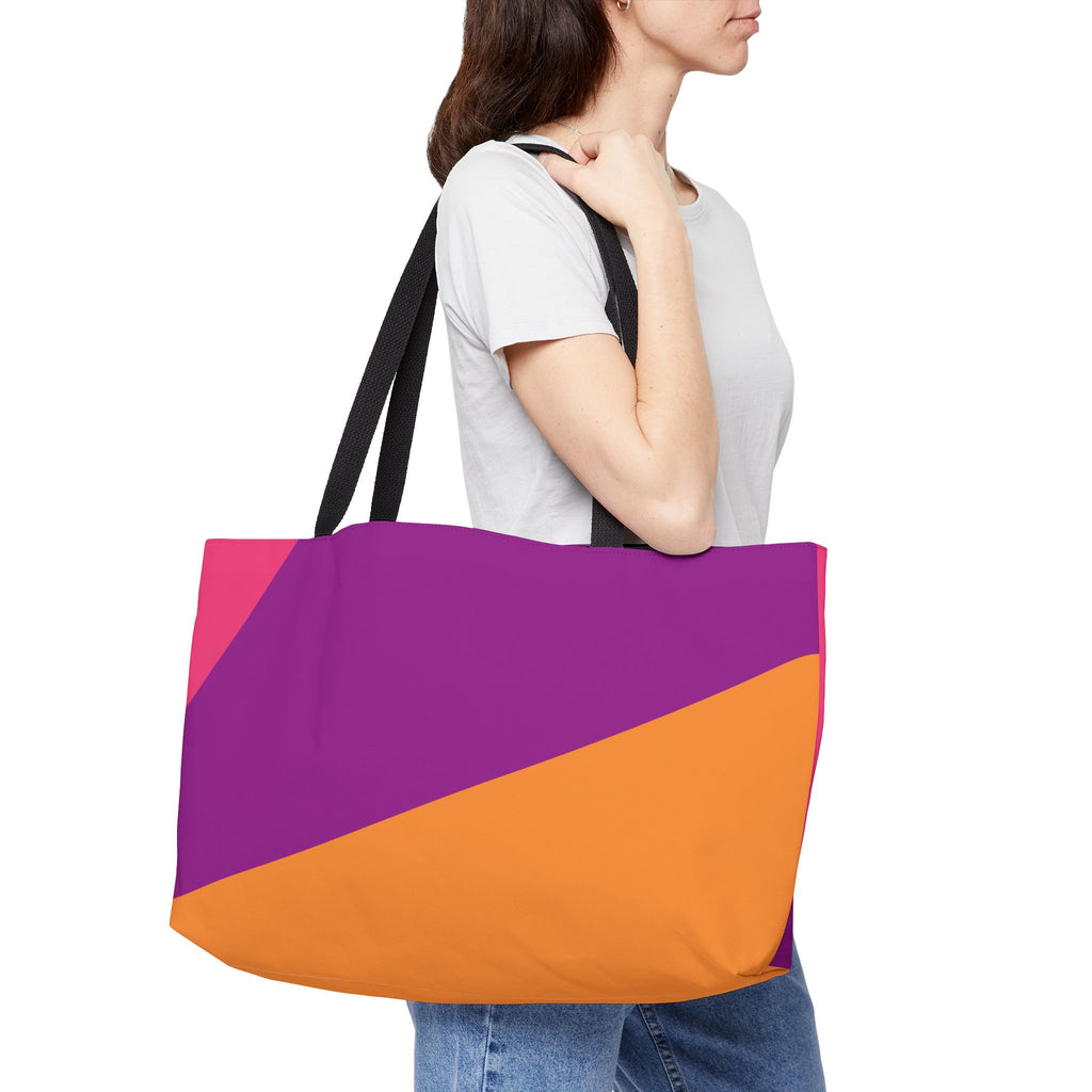 Colorblock Tote Bag