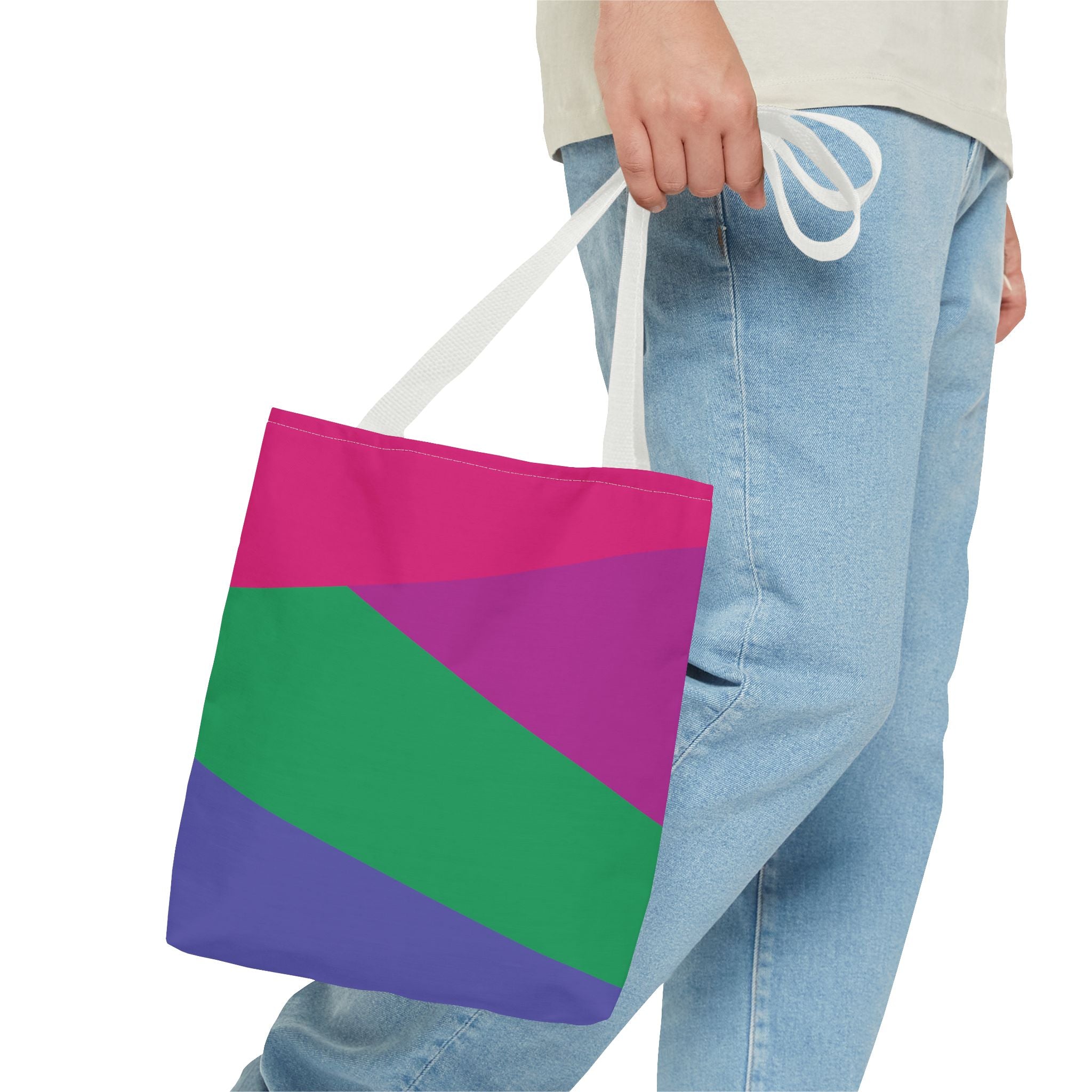 Colorblock Tote Bag
