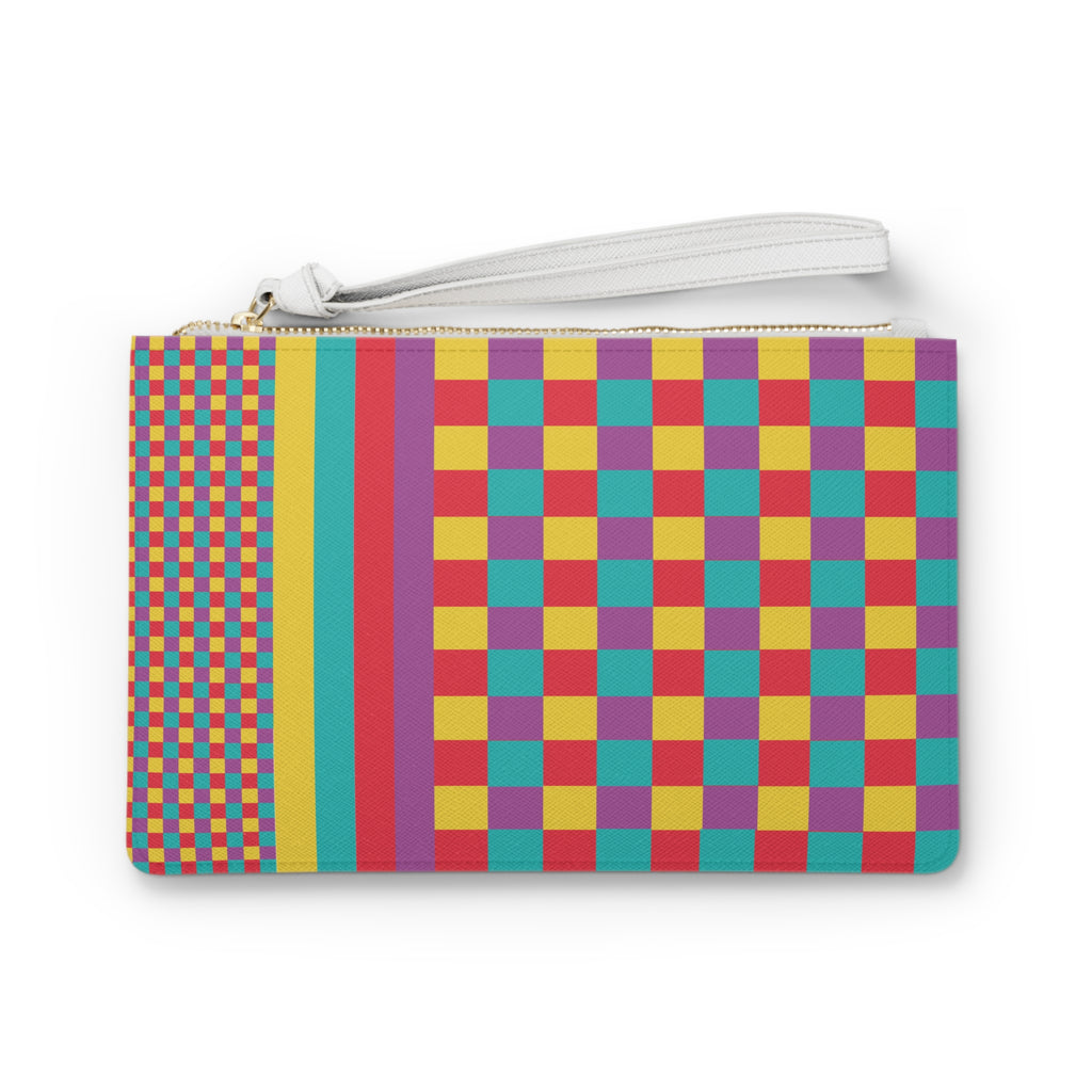 Colorblock Clutch Bag