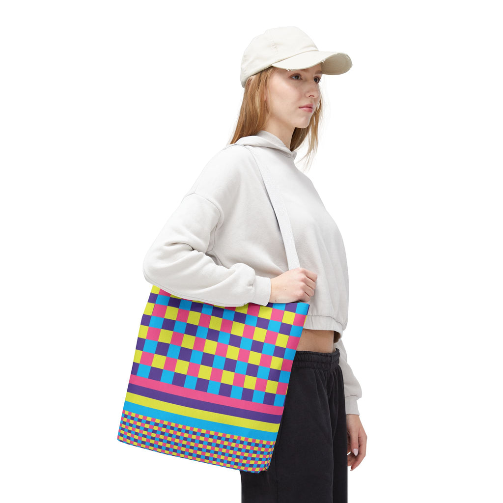 Colorblock Tote Bag