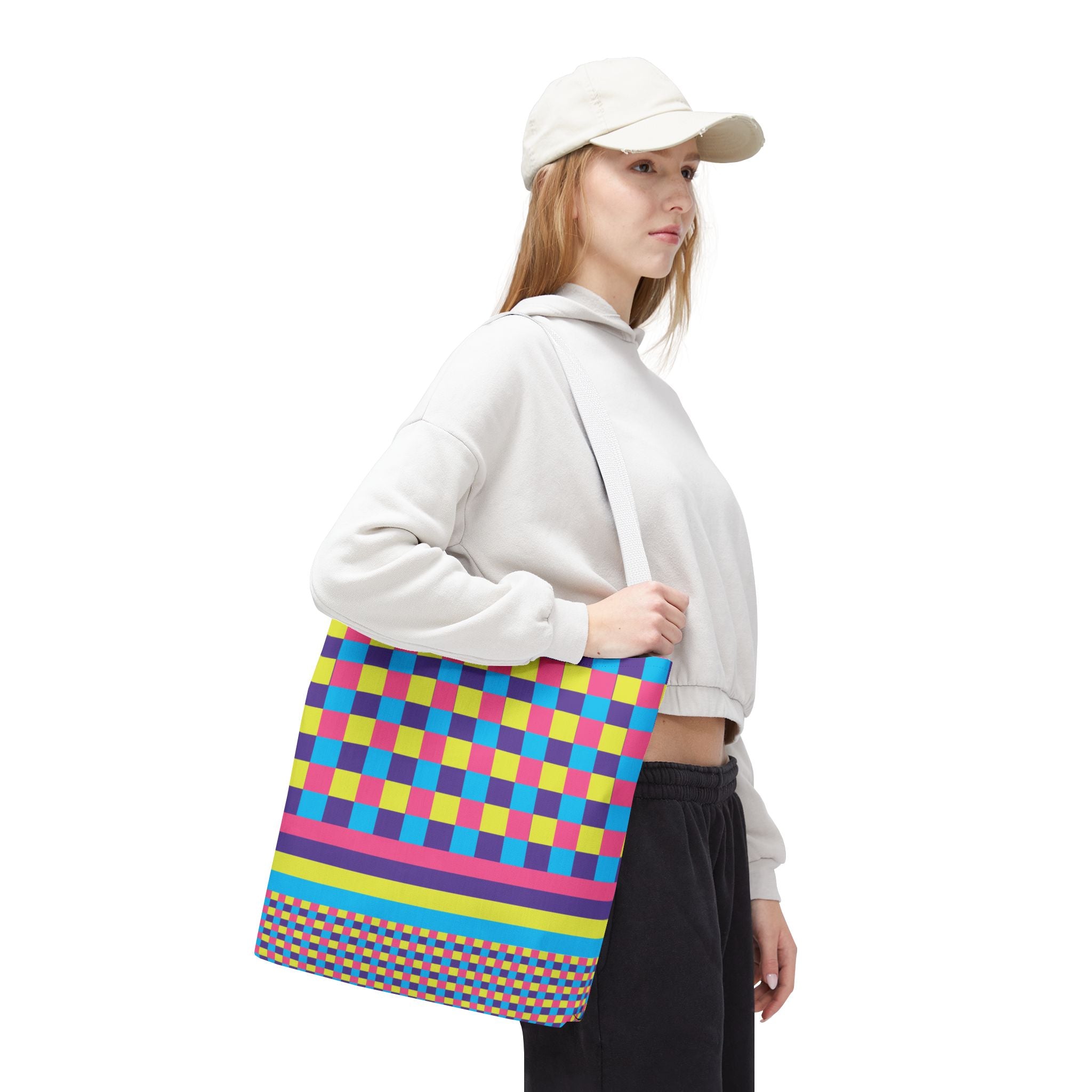 Colorblock Tote Bag