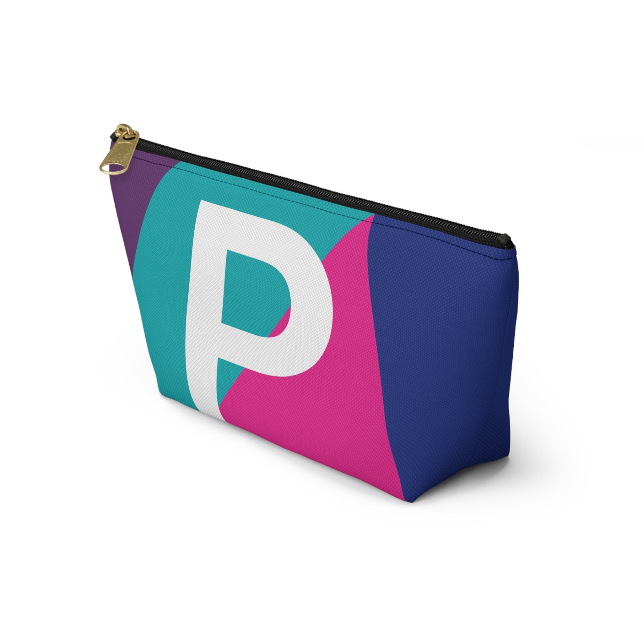 Colorblock Accessory Pouch — Monogram P T-Bottom Cosmetic Bag