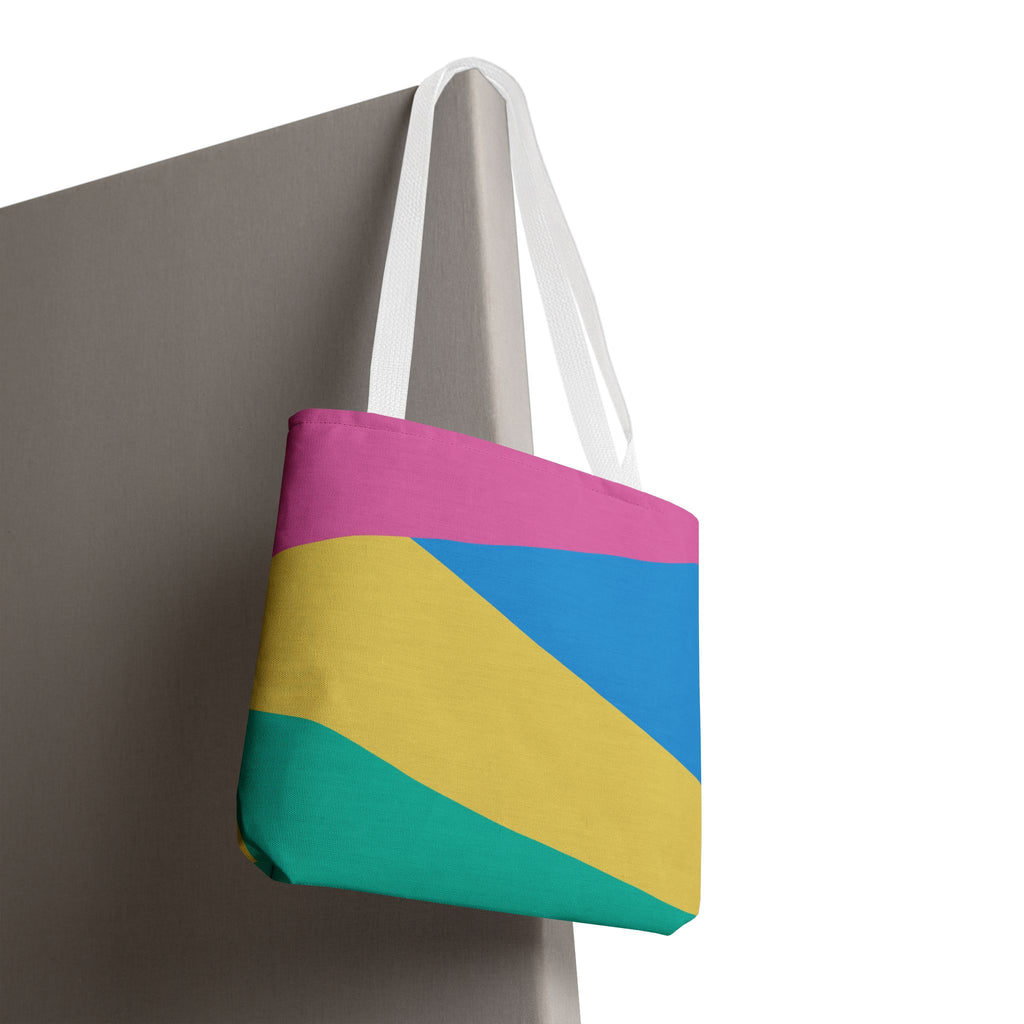 Colorblock Tote Bag