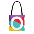 Monogram 'O' Colorblock Tote Bag — Personalized Initial O Shoulder Tote
