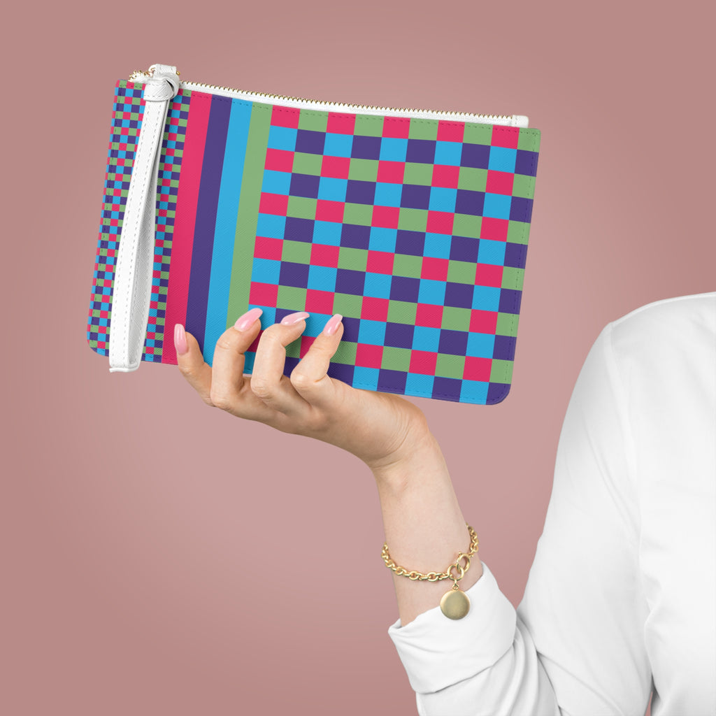 Colorblock Clutch Bag