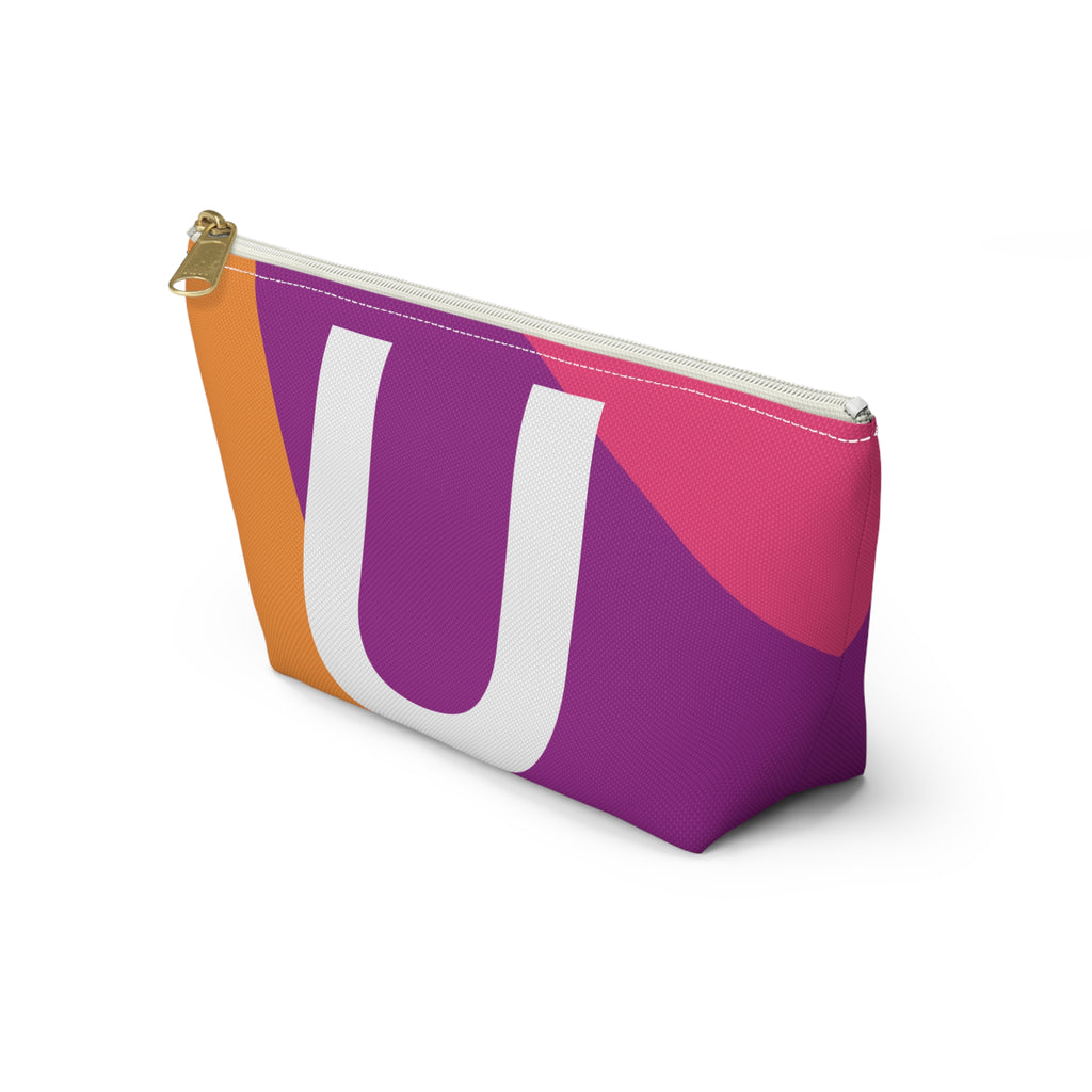 Colorblock Accessory Pouch — Monogram U T-Bottom Cosmetic Bag
