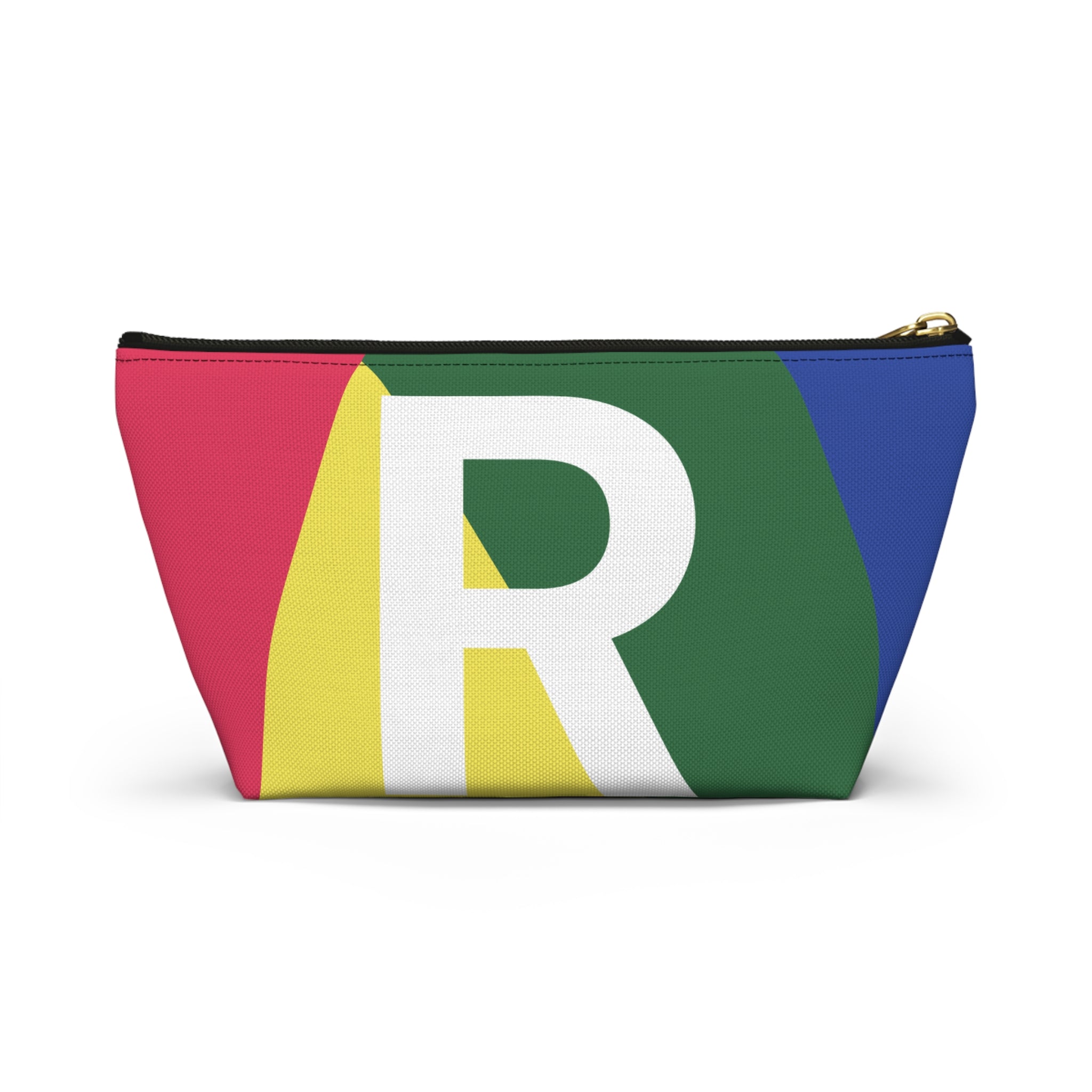 Colorblock Accessory Pouch — Monogram R T-Bottom Cosmetic Bag