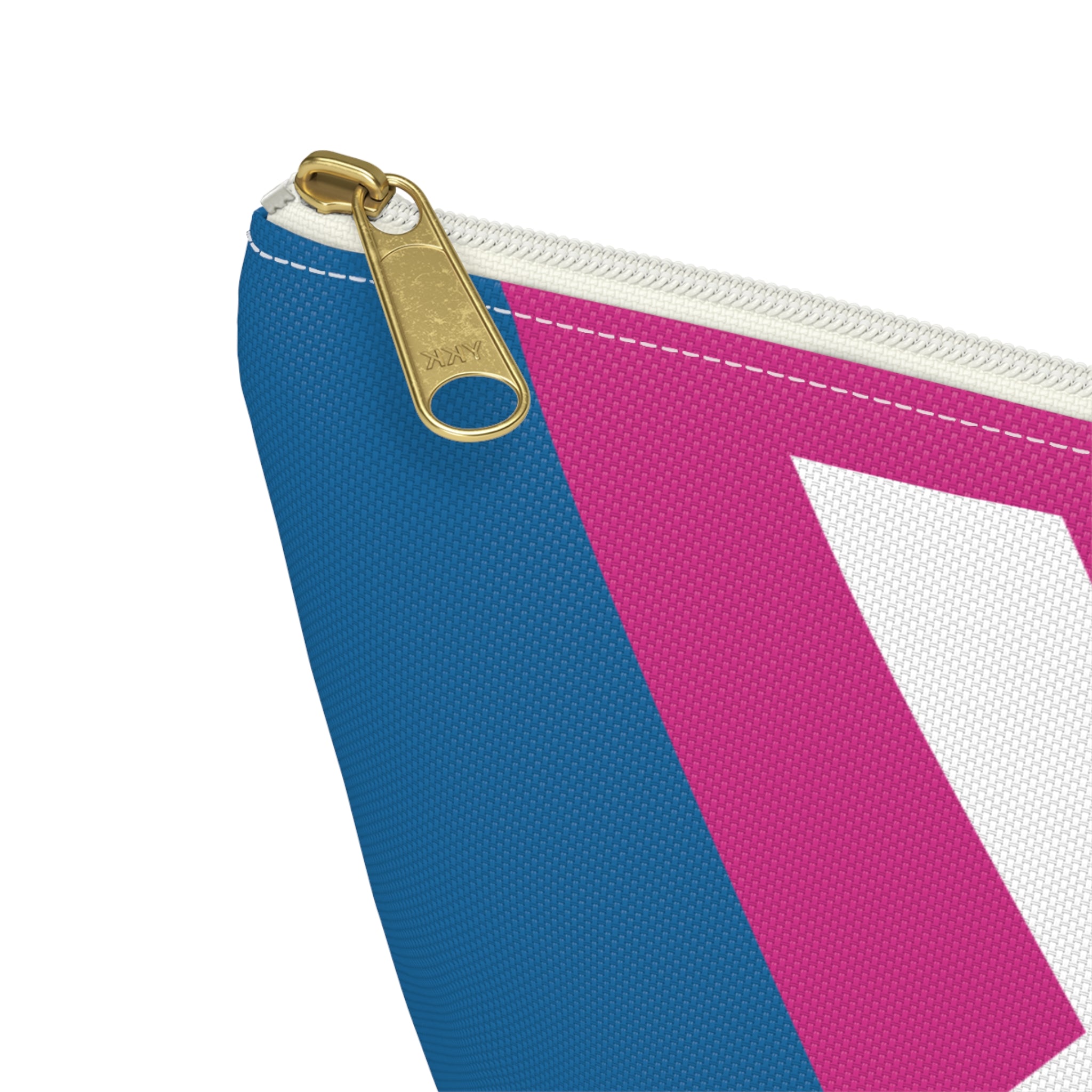 Initials Colorblock Accessory Pouch — Monogram X T-Bottom Cosmetic Bag