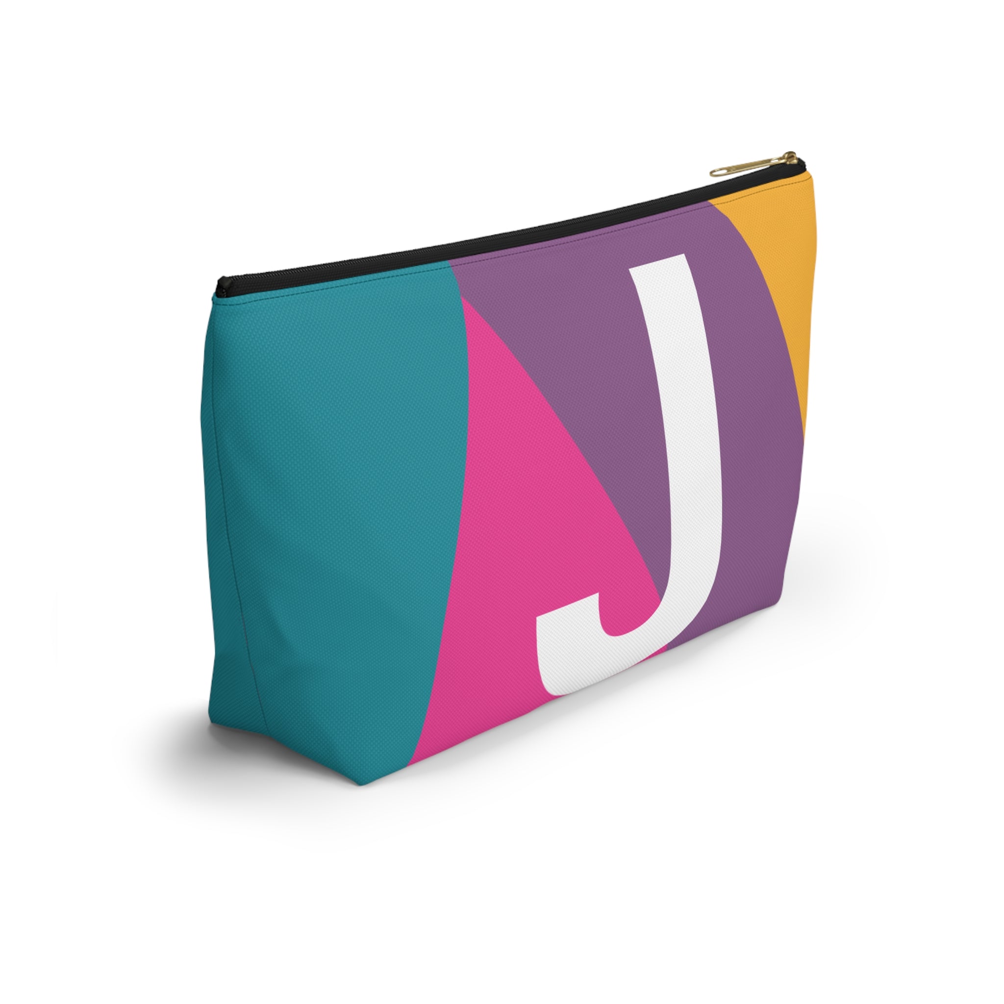 Colorblock Accessory Pouch — Monogram J T-Bottom Cosmetic Bag