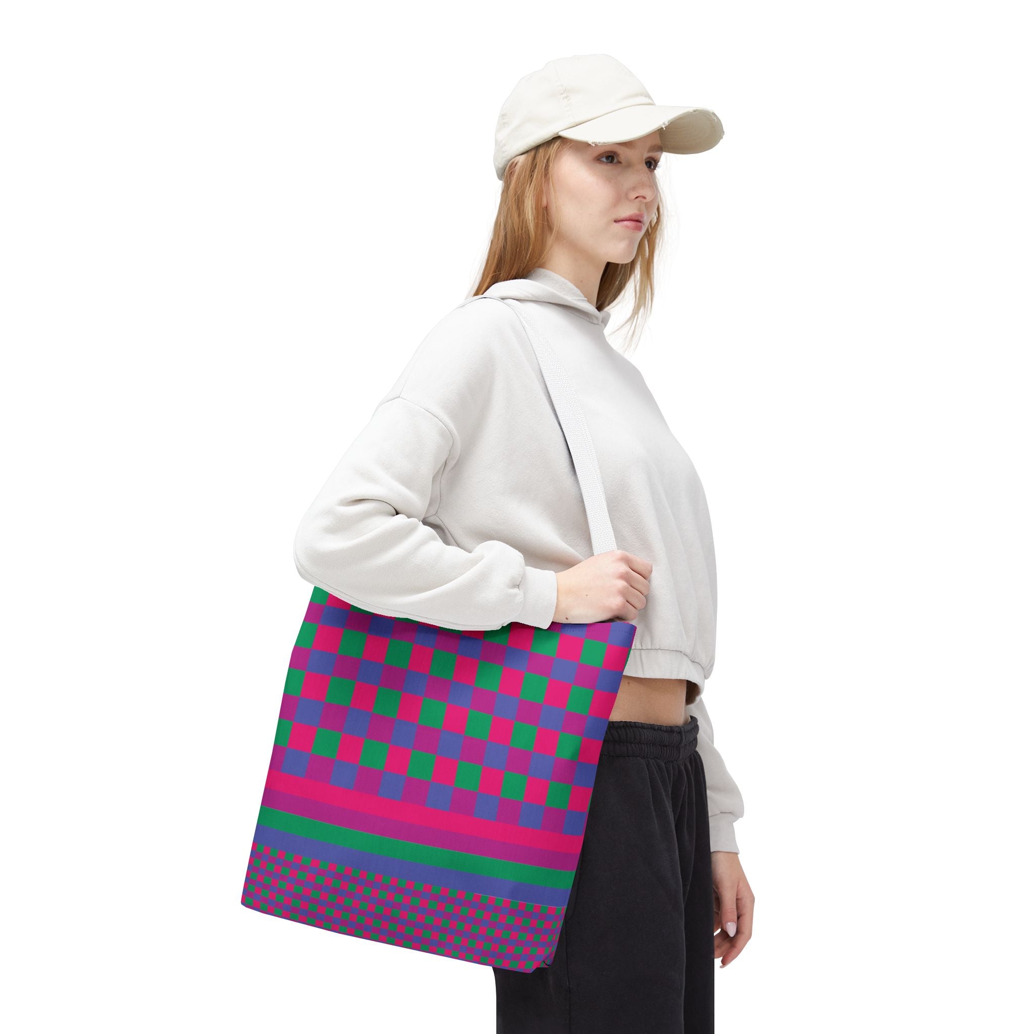 Colorblock Tote Bag