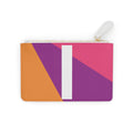 Initial I Mini Clutch — Colorblock Monogram Wristlet Wallet