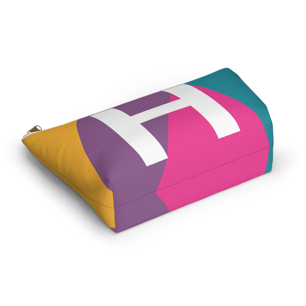 Colorblock Accessory Pouch — Monogram H T-Bottom Cosmetic Bag