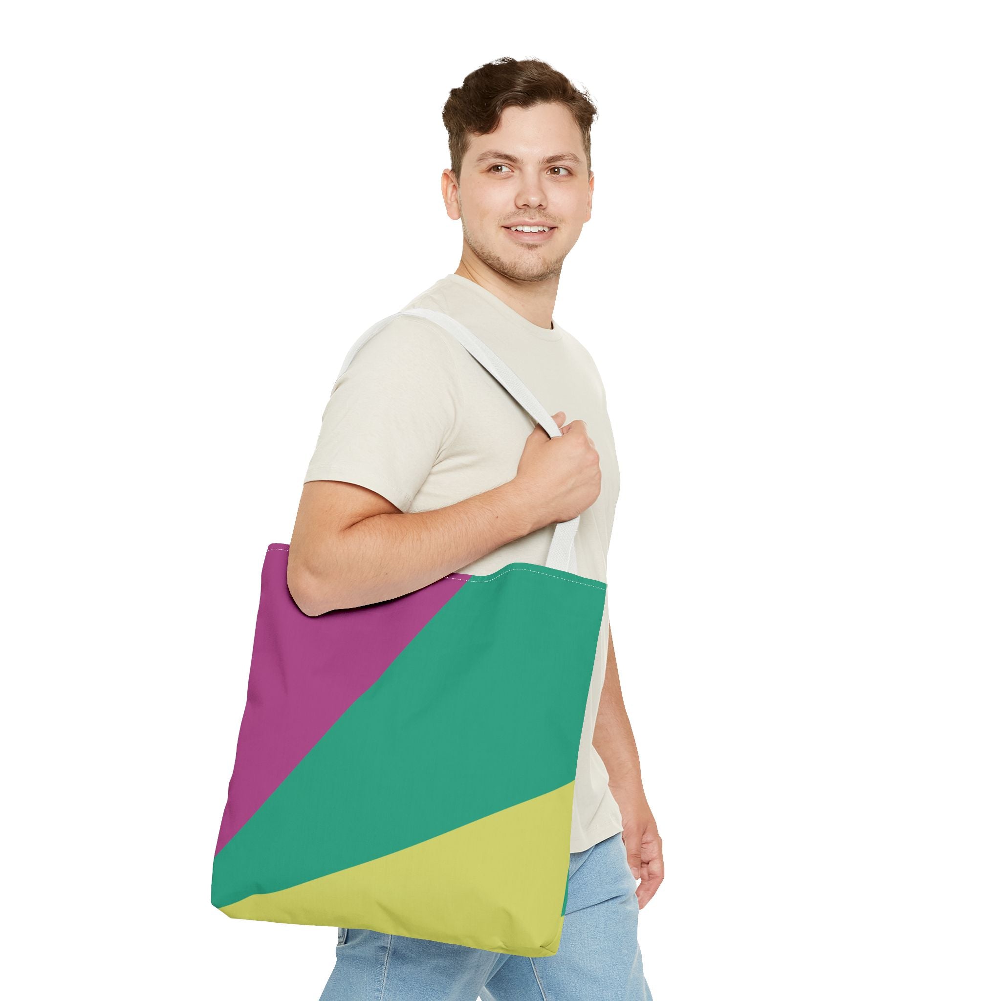 Colorblock Tote Bag
