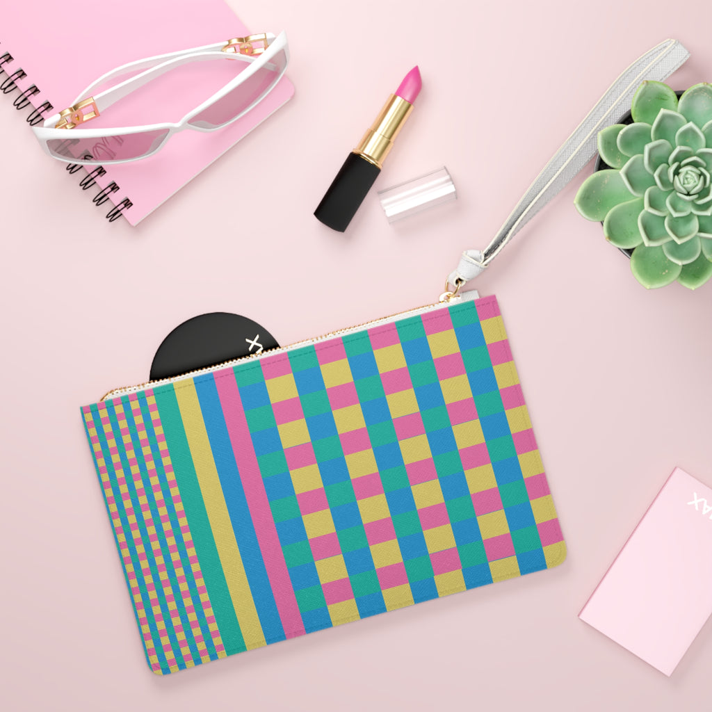 Colorblock Clutch Bag