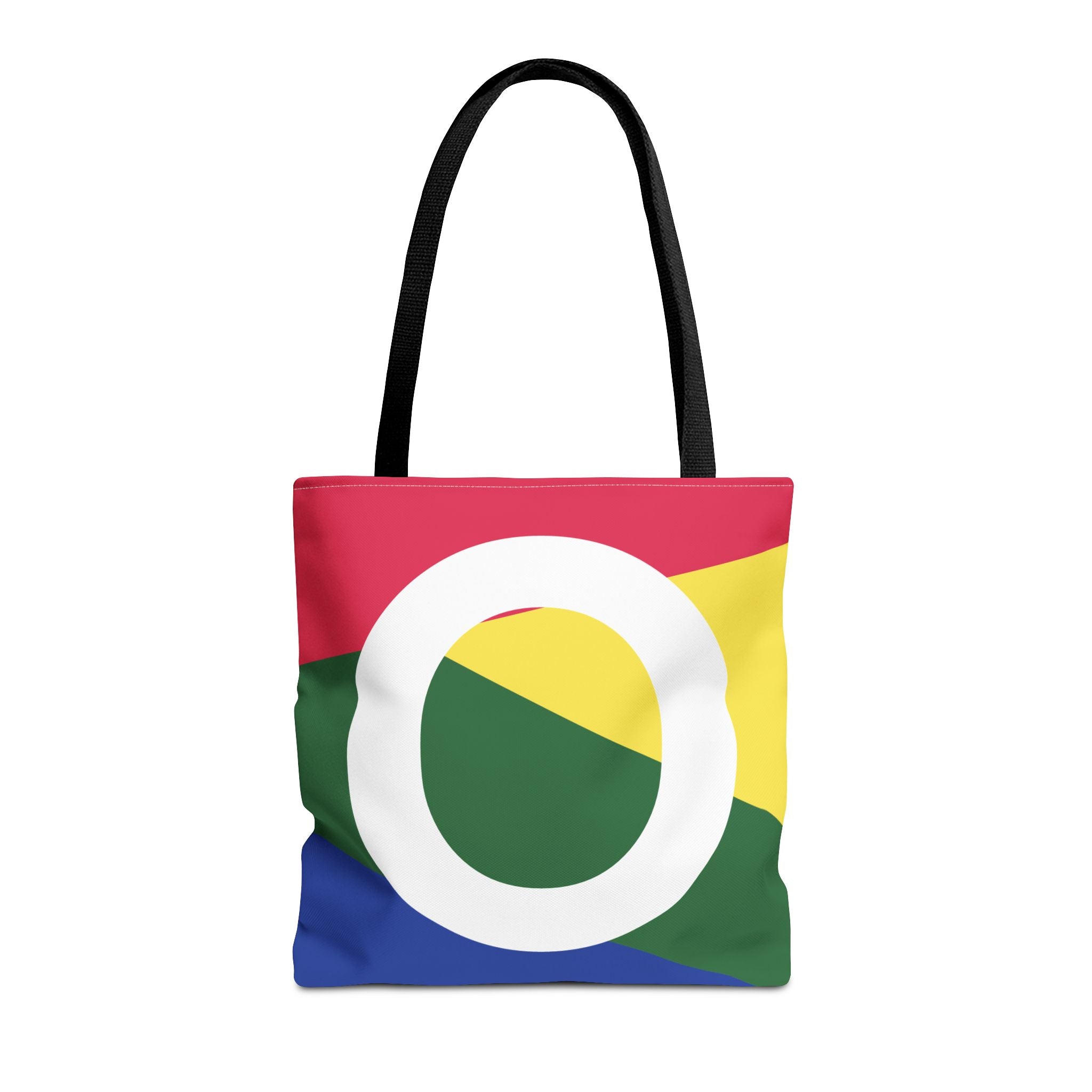 Monogram 'O' Colorblock Tote Bag — Personalized Initial O Shoulder Tote