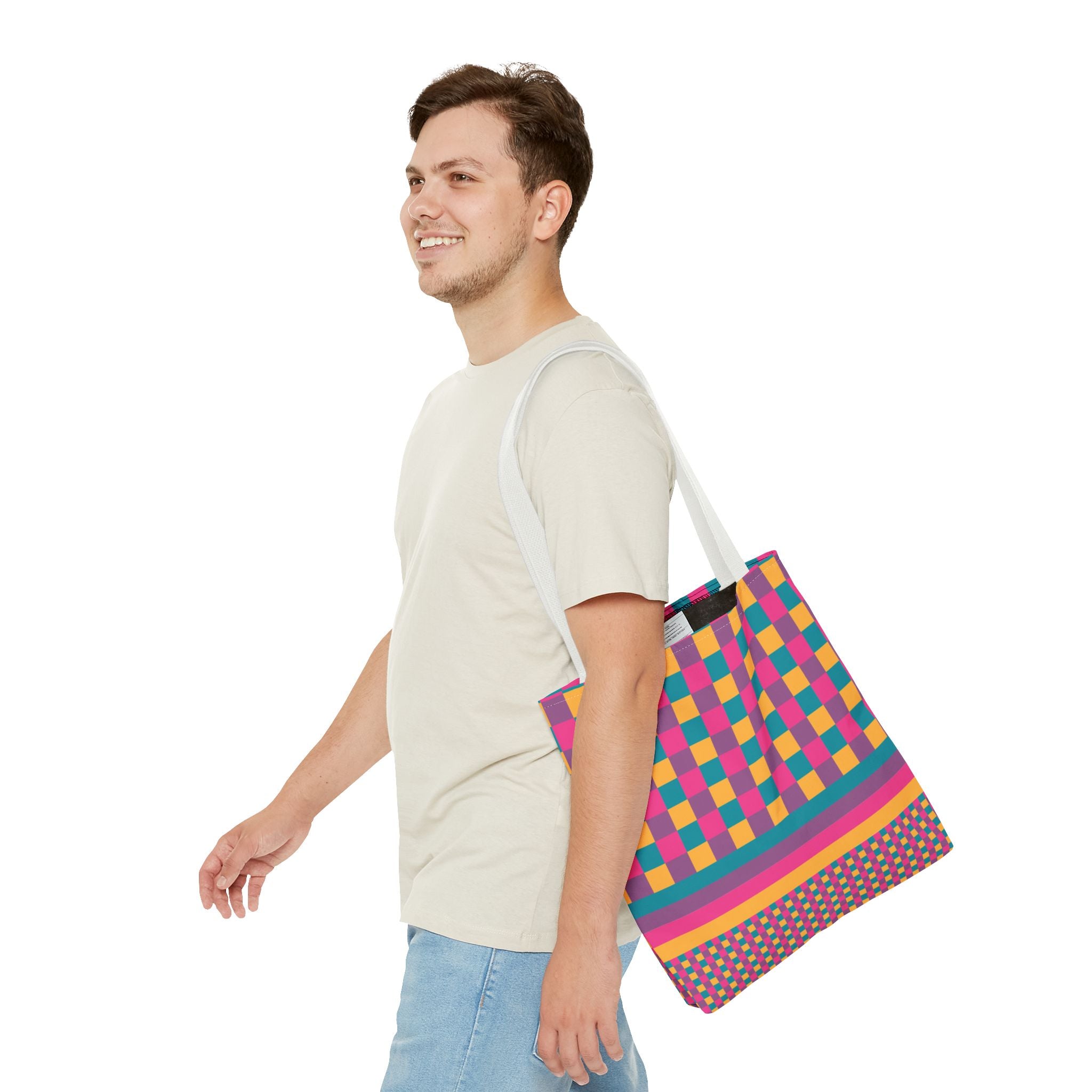 Colorblock Tote Bag