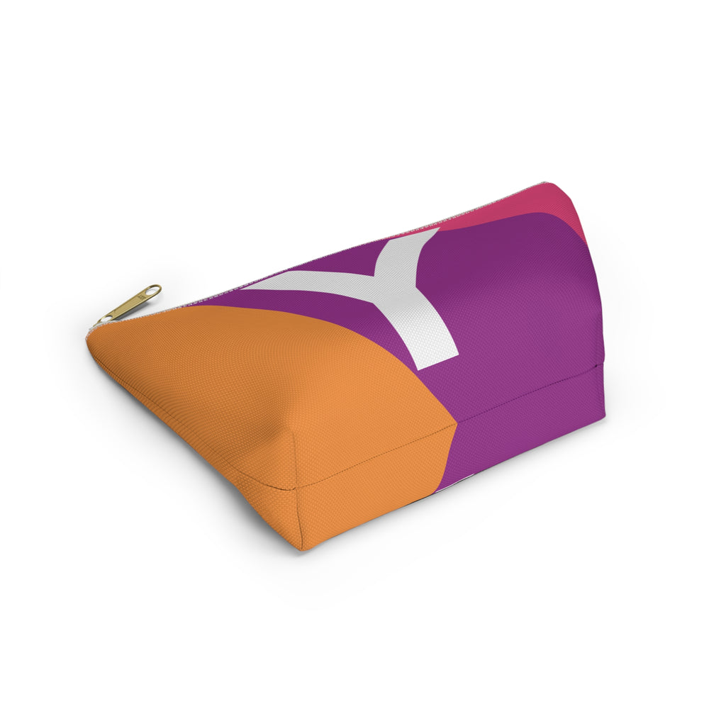 Colorblock Accessory Pouch — Monogram Y T-Bottom Cosmetic Bag
