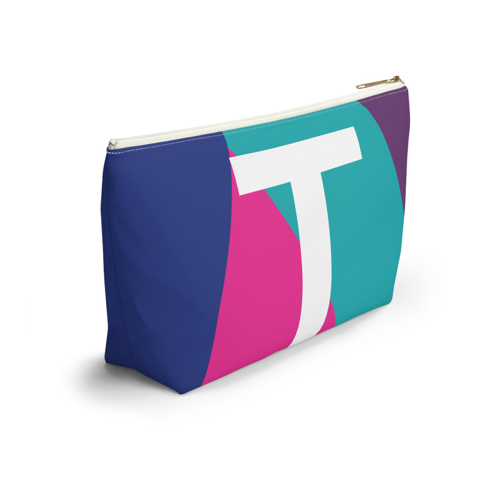 Colorblock Accessory Pouch — Monogram T T-Bottom Cosmetic Bag
