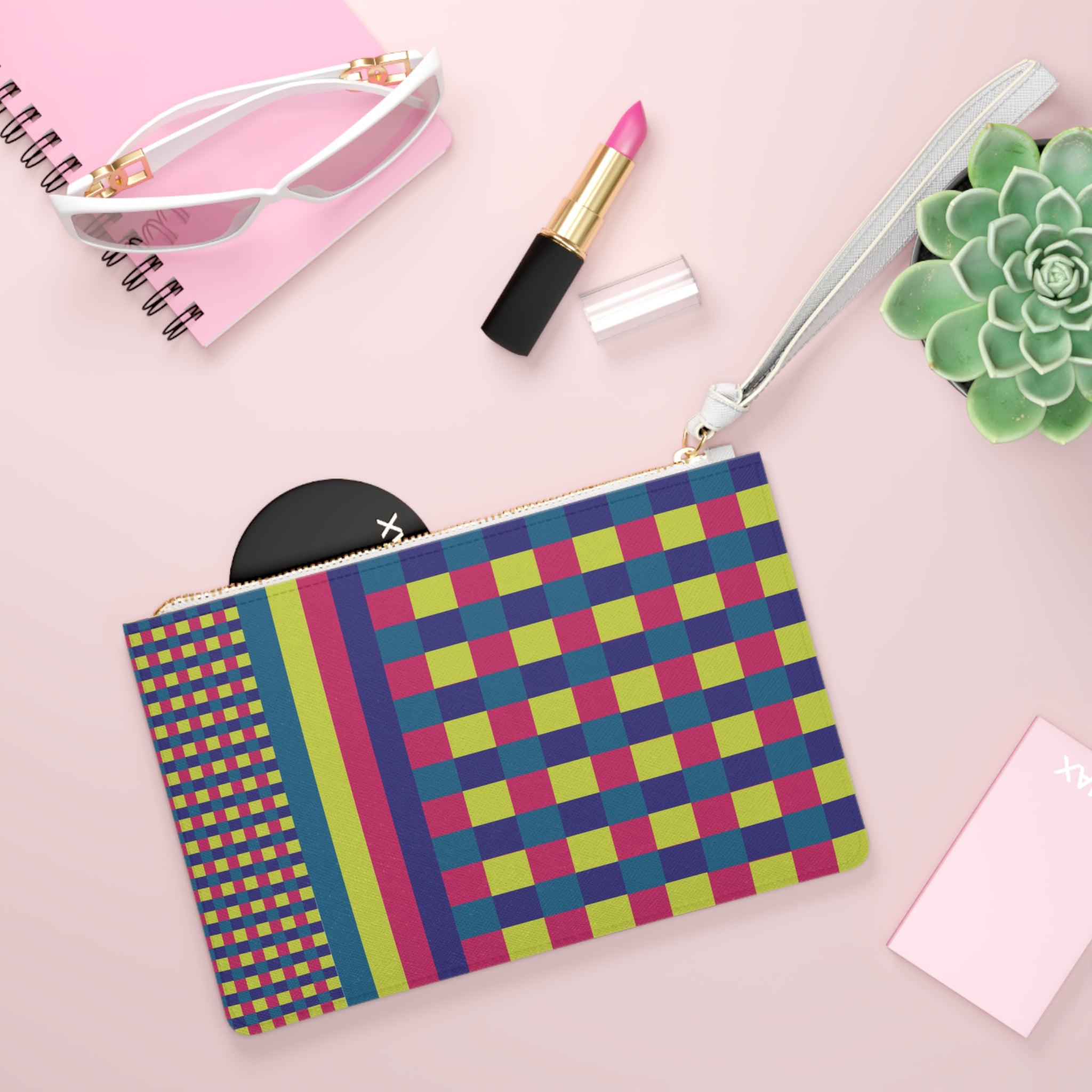 Colorblock Clutch Bag