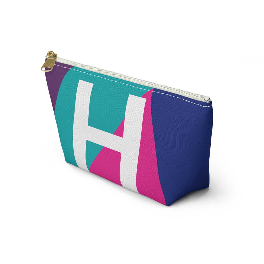 Colorblock Accessory Pouch — Monogram H T-Bottom Cosmetic Bag